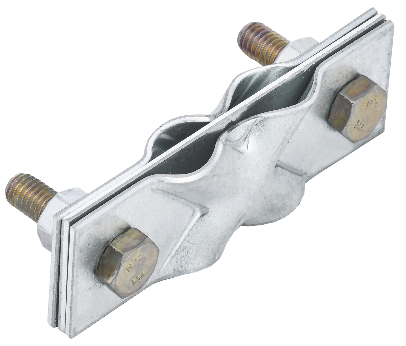 Зажим заземления диагональный полоса/пруток-полоса/пруток нержавеющая сталь