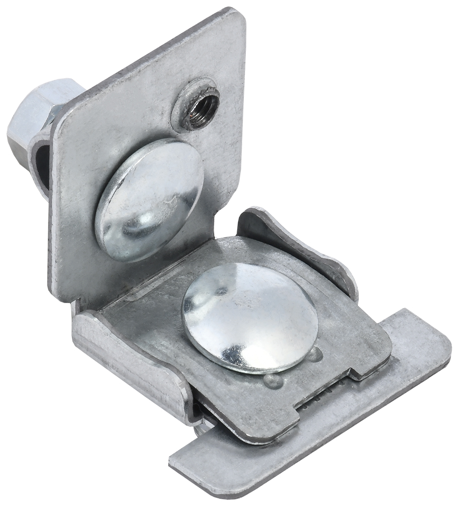 Держатель проводника круглого 6-10 мм для фальца 0,6-8 мм оцинкованная сталь