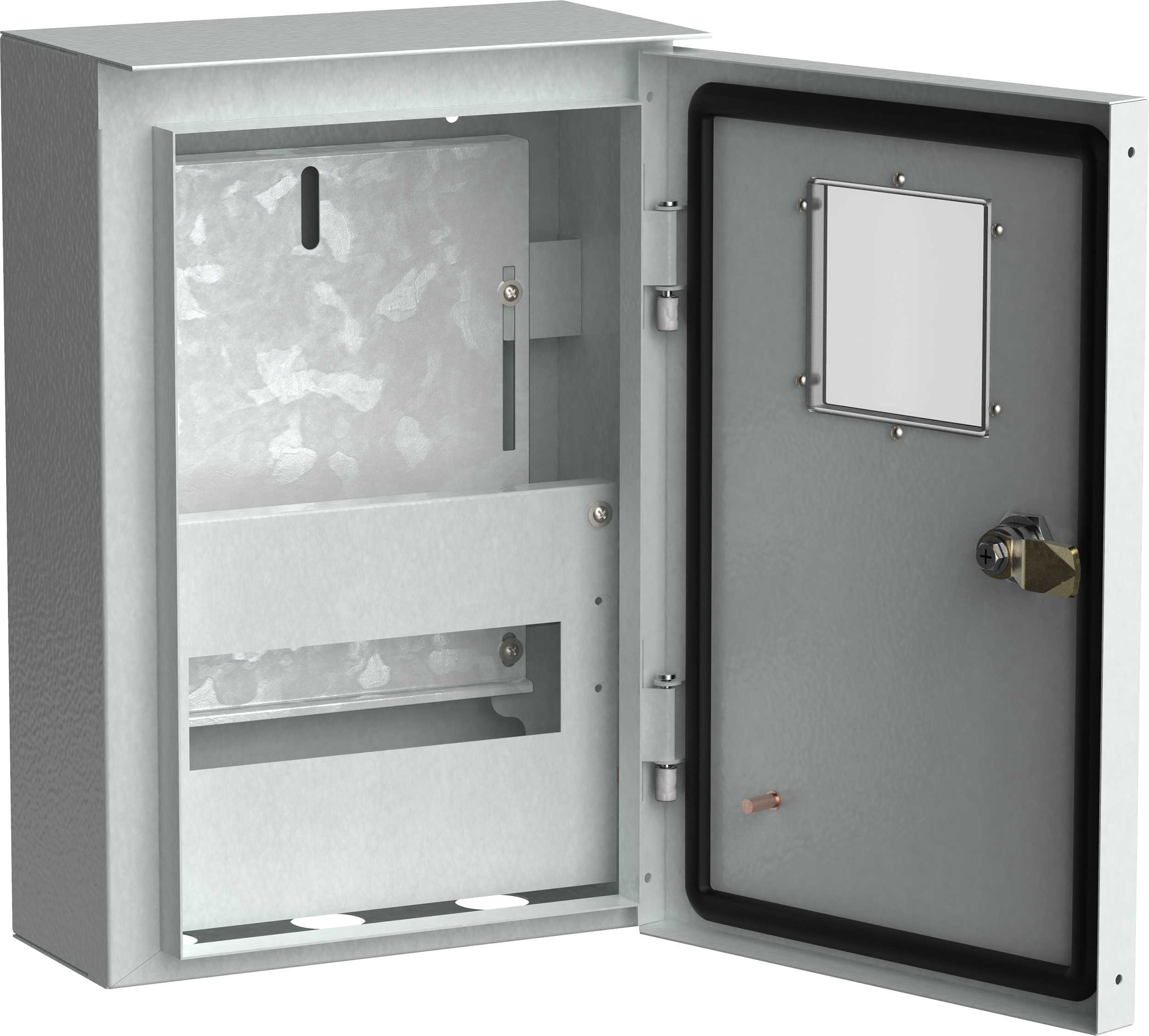 TITAN Корпус металлический коттеджный ЩУРн-1/9 (370х250х135) У1 IP54