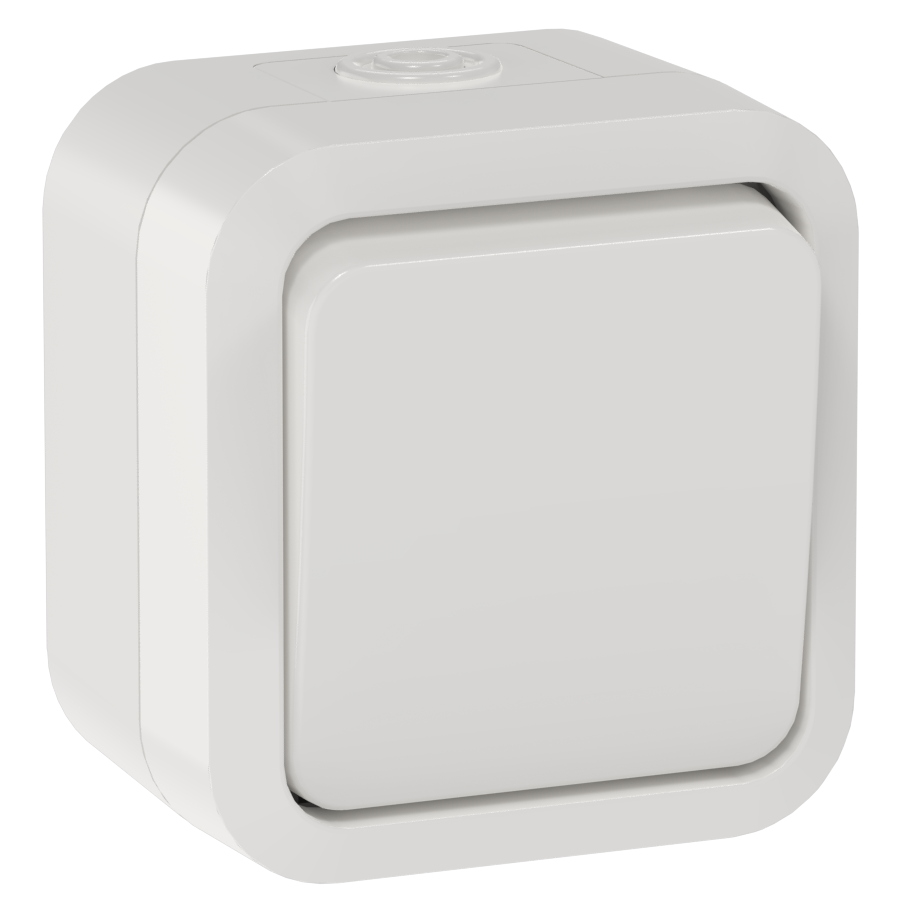 TORS Переключатель одноклавишный 10А IP55 TS301 белый IEK