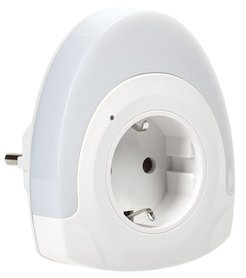 Светильник LIGHTING-ночник светодиодный 002 овал со свободной розеткой 220 В