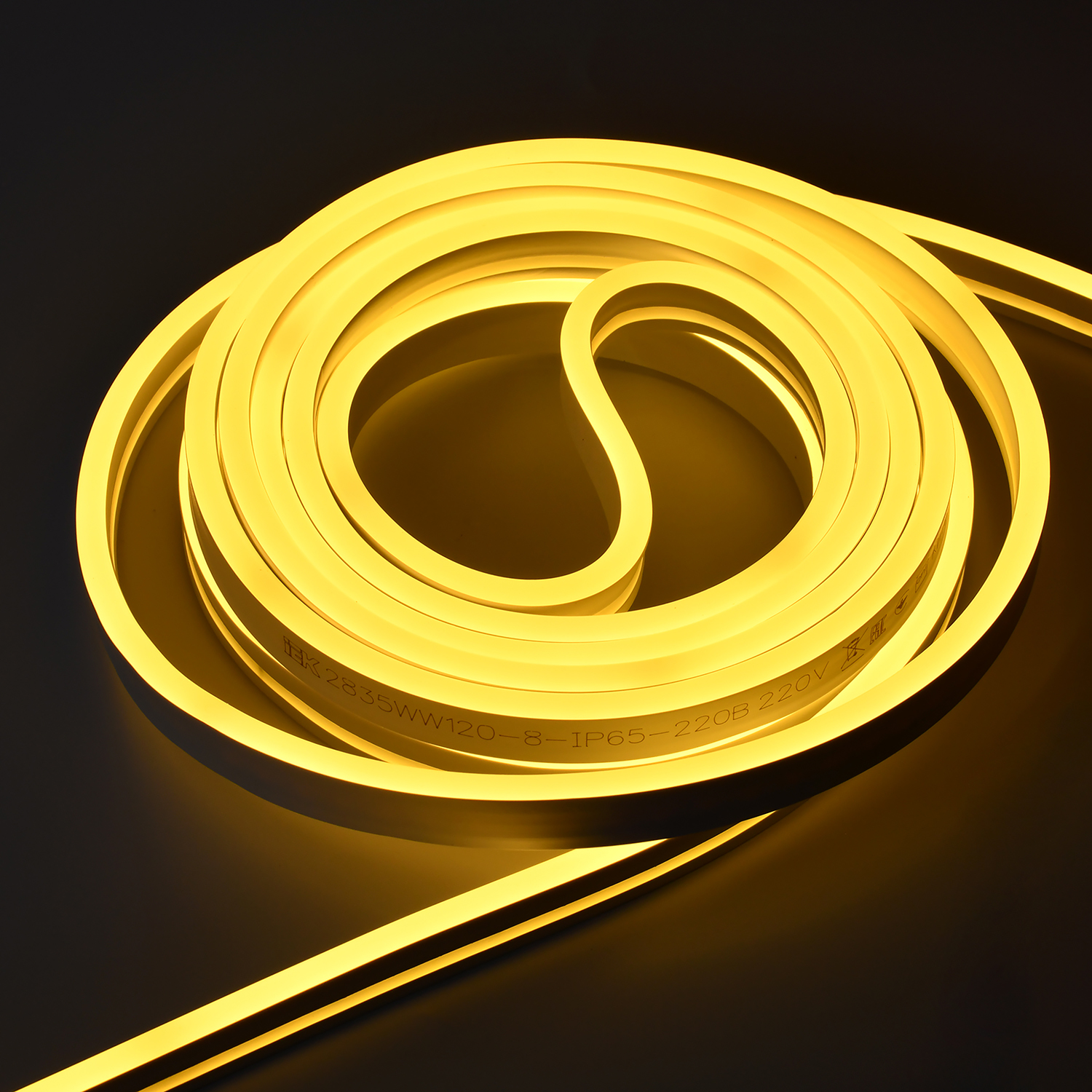 Комплект светодиодной ленты 10м LSR5-2835WW120 с драйвером 8Вт/м 220В IP65 120LED/м