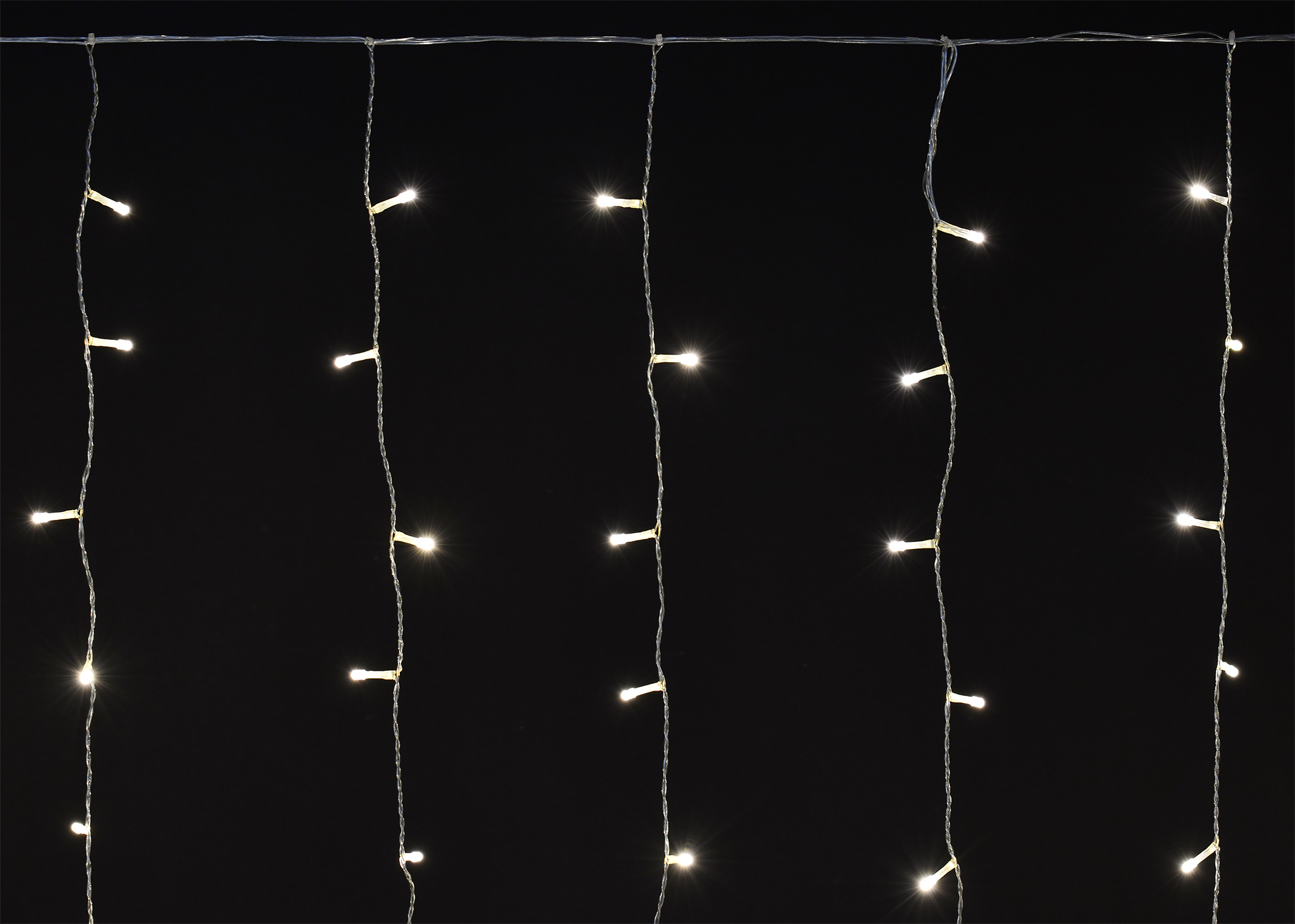 Гирлянда Занавес 2х2 м 240 светодиодов теплый белый свет IP44 прозрачный шнур 3 м 230 В транзит LIGHTING