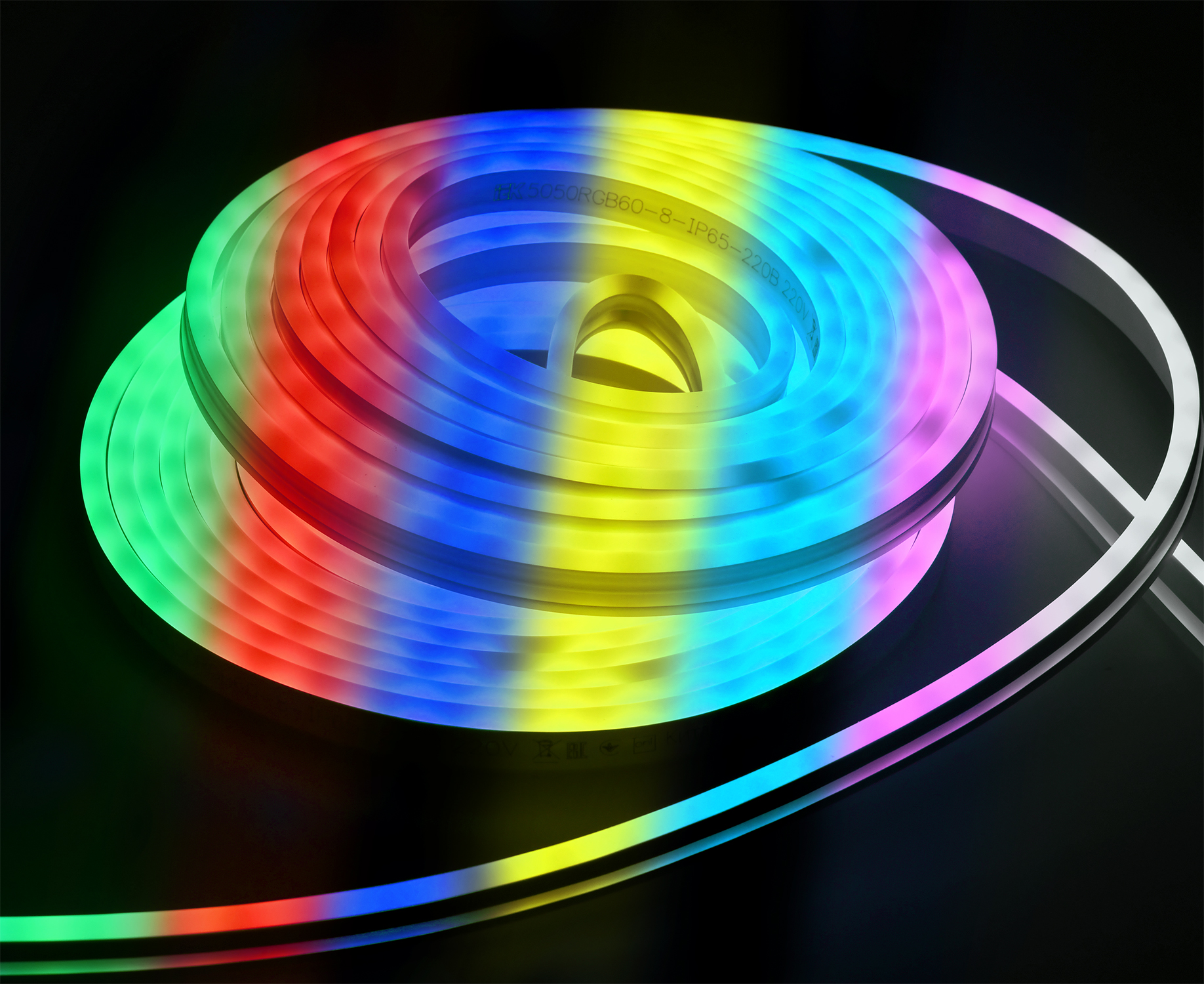 Комплект светодиодной ленты 5м LSR5-5050RGB60 с драйвером 8Вт/м 220В RGB IP65 60LED/м