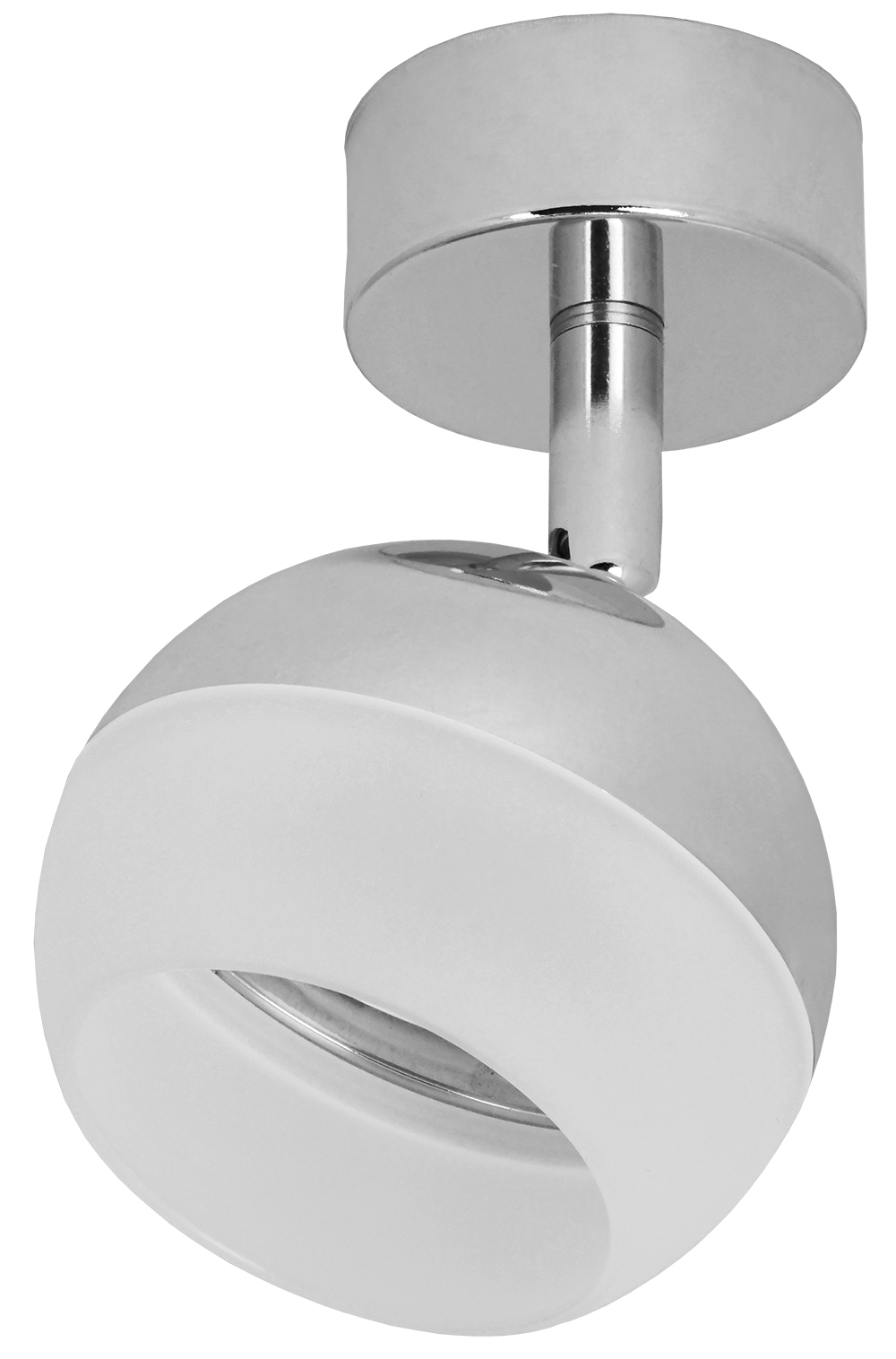 Светильник декоративный 4011 накладной настенно-потолочный под лампу GX53 хром