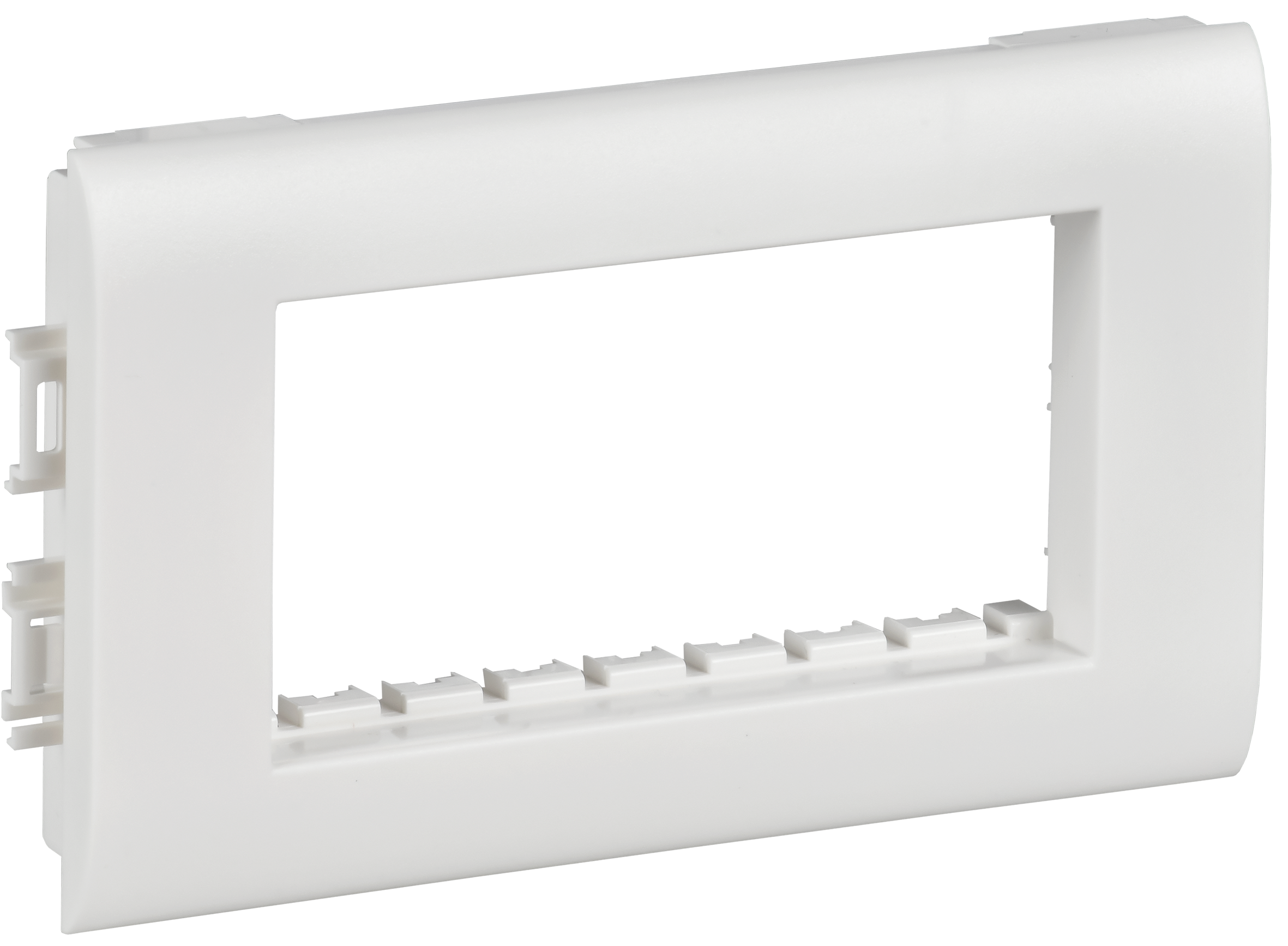 METRA Рамка и суппорт на 4 модуля для кабель-каналов с шириной крышки 75мм белый