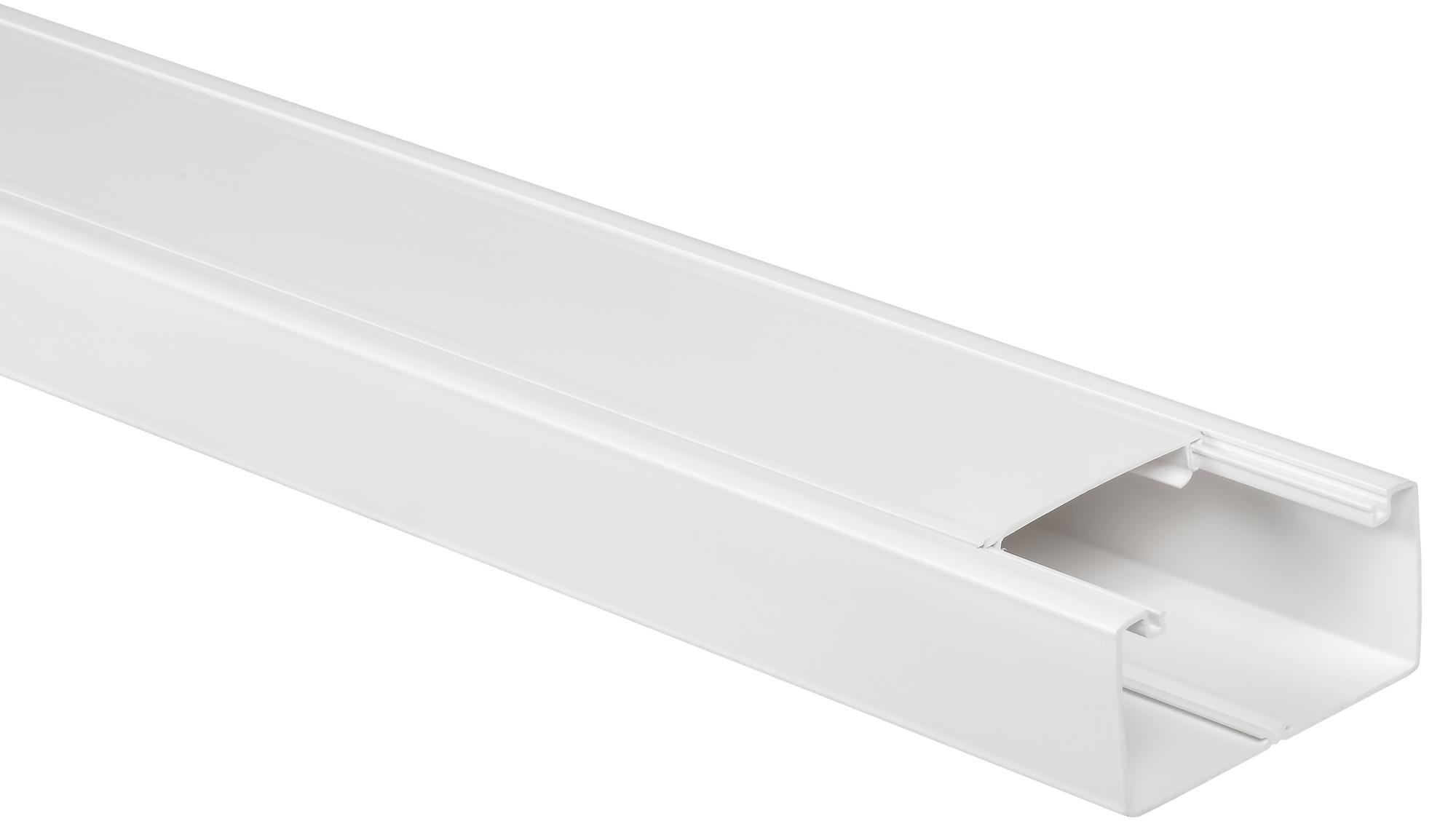 METRA Кабель-канал парапетный 100х50мм с крышкой шириной 75мм белый