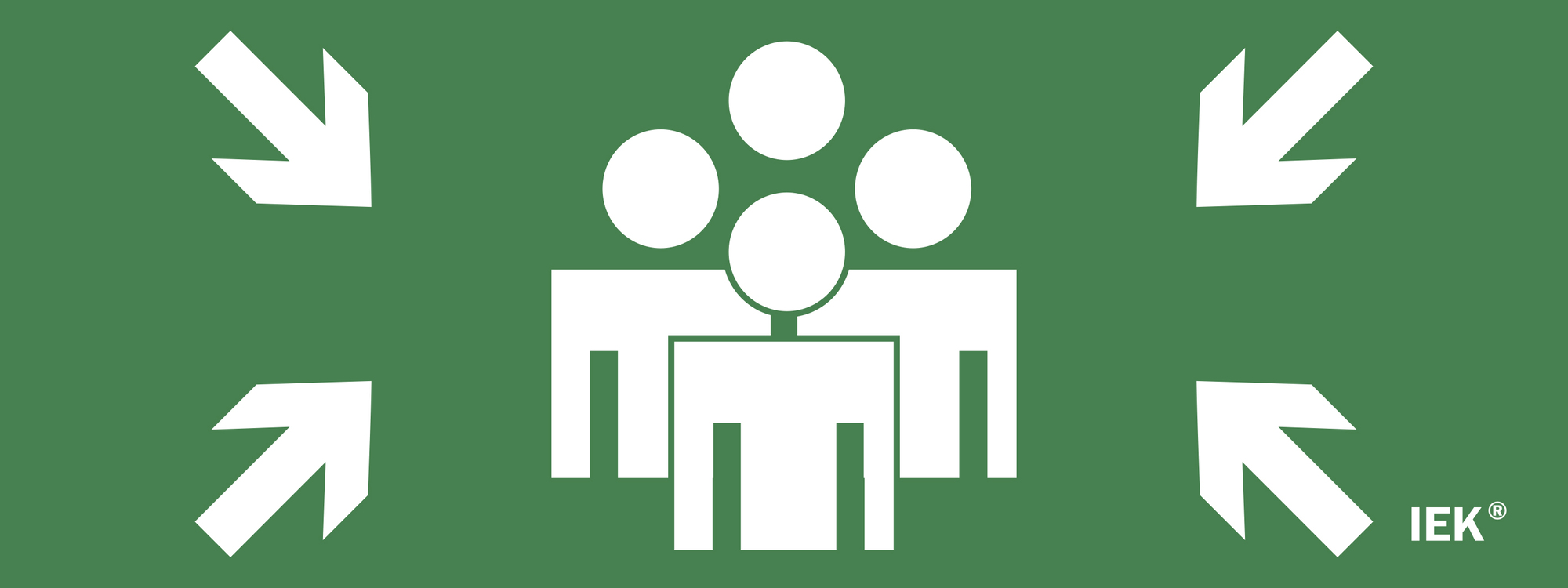 Этикетка самоклеящаяся 240х90 мм ''Место сбора''