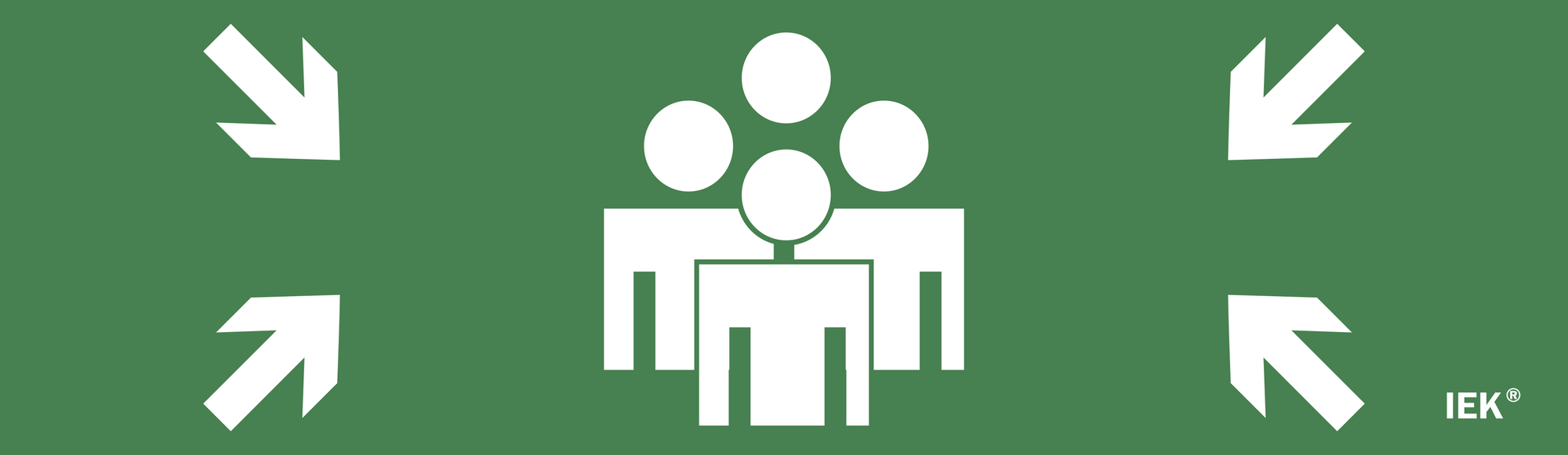 Этикетка самоклеящаяся 310х90 мм ''Место сбора''