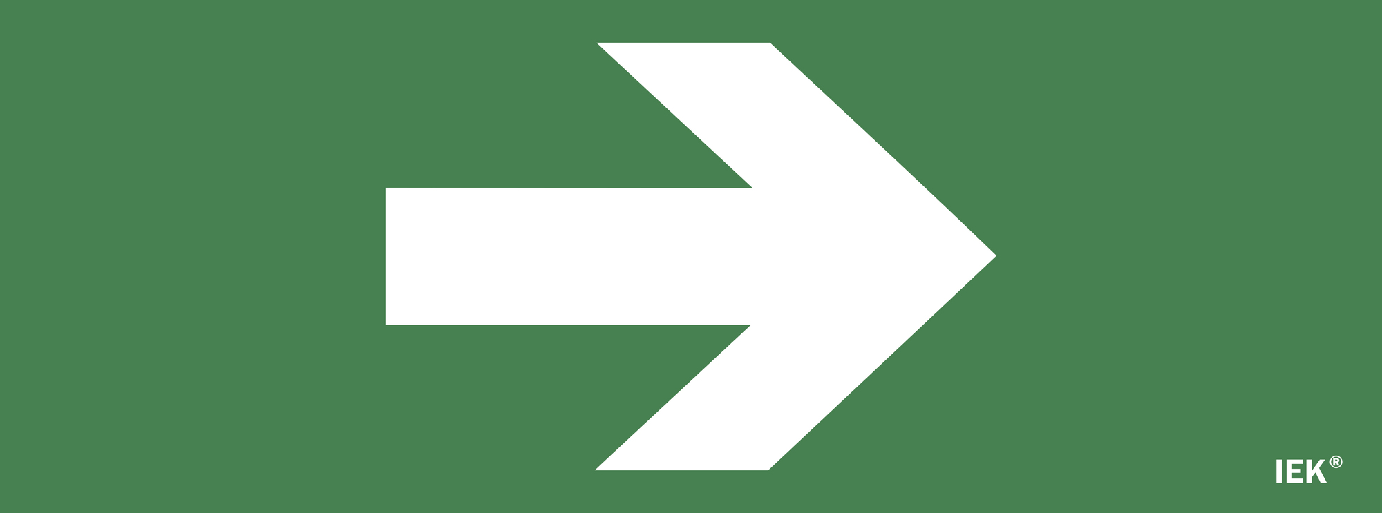 Этикетка самоклеящаяся 350х130 мм ''Направляющая стрелка''