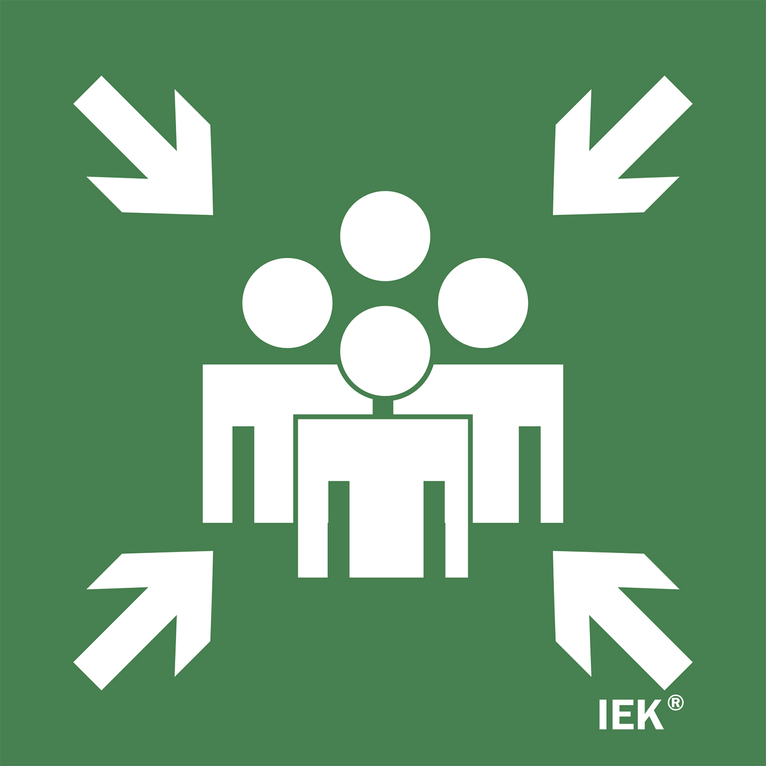 Этикетка самоклеящаяся 150х150 мм ''Место сбора''