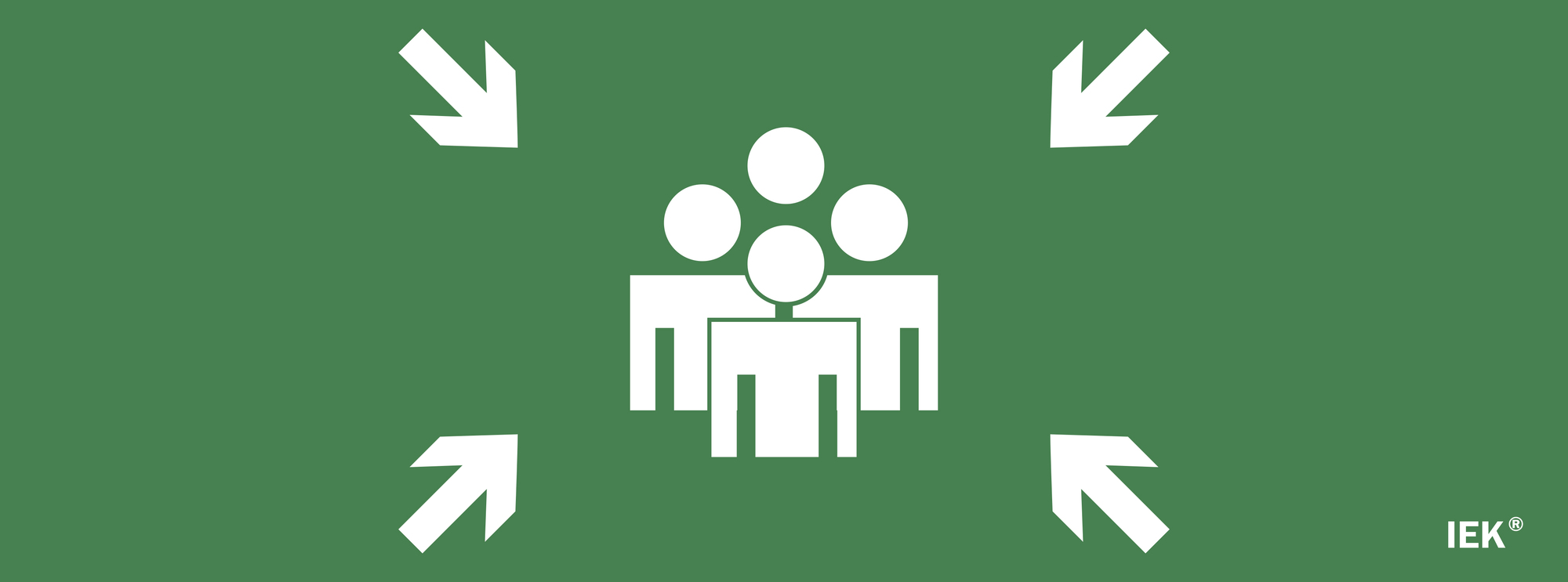 Этикетка самоклеящаяся 350х130 мм ''Место сбора''