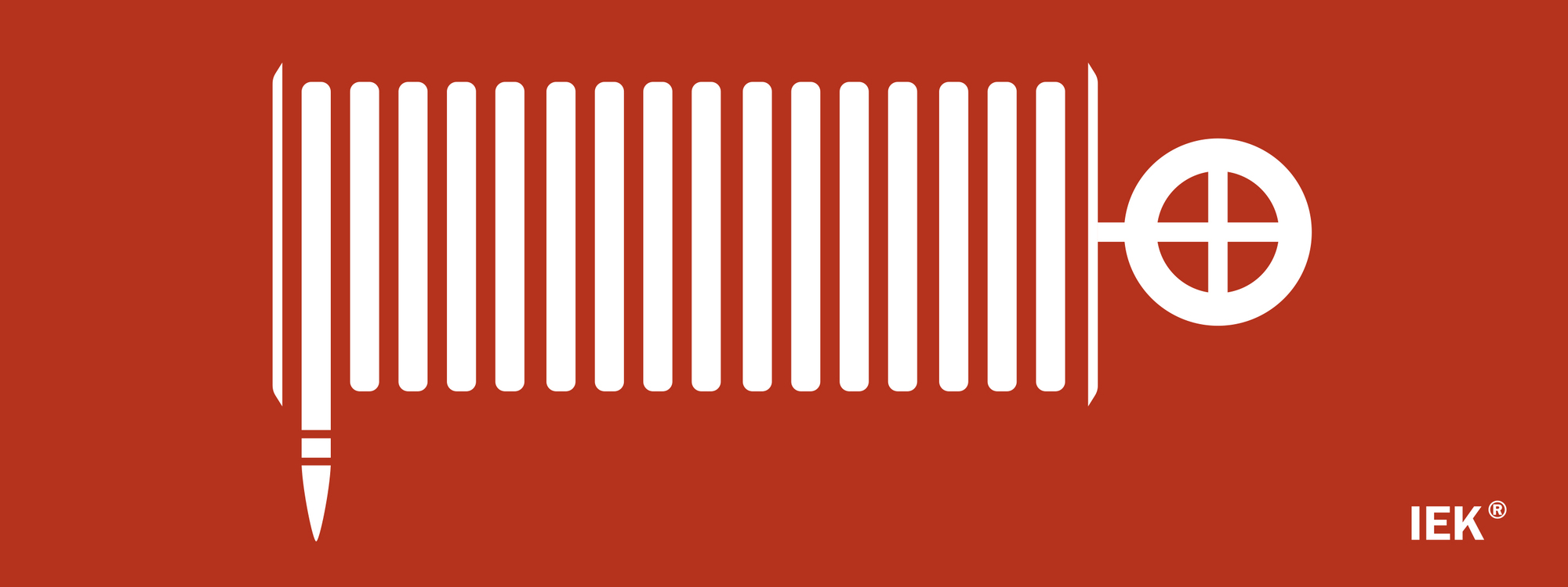 Этикетка самоклеящаяся 240х90 мм ''Пожарный кран''