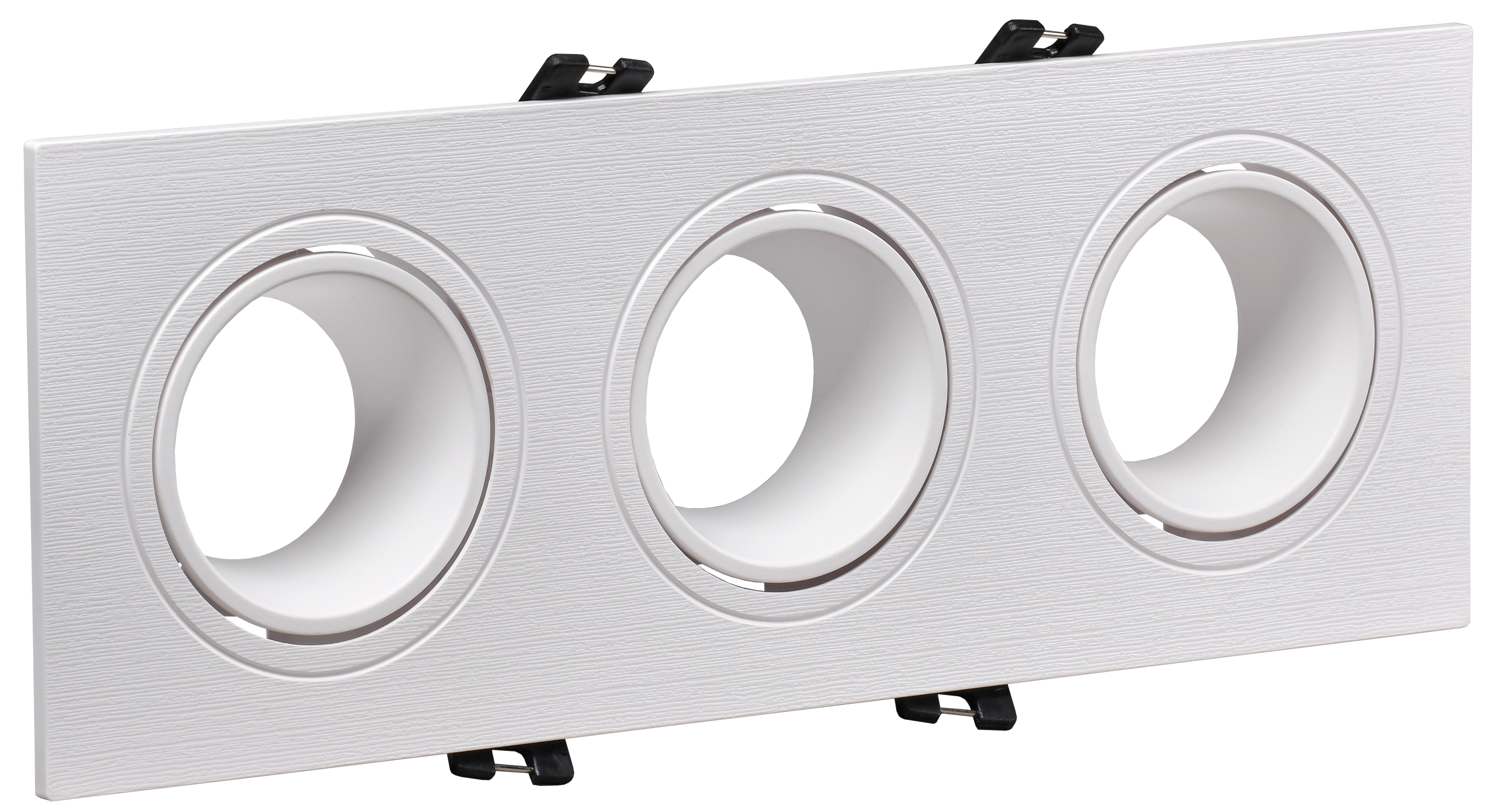 Светильник 4103 встраиваемый декоративный под лампу 3хMR16 квадрат пластиковый белый