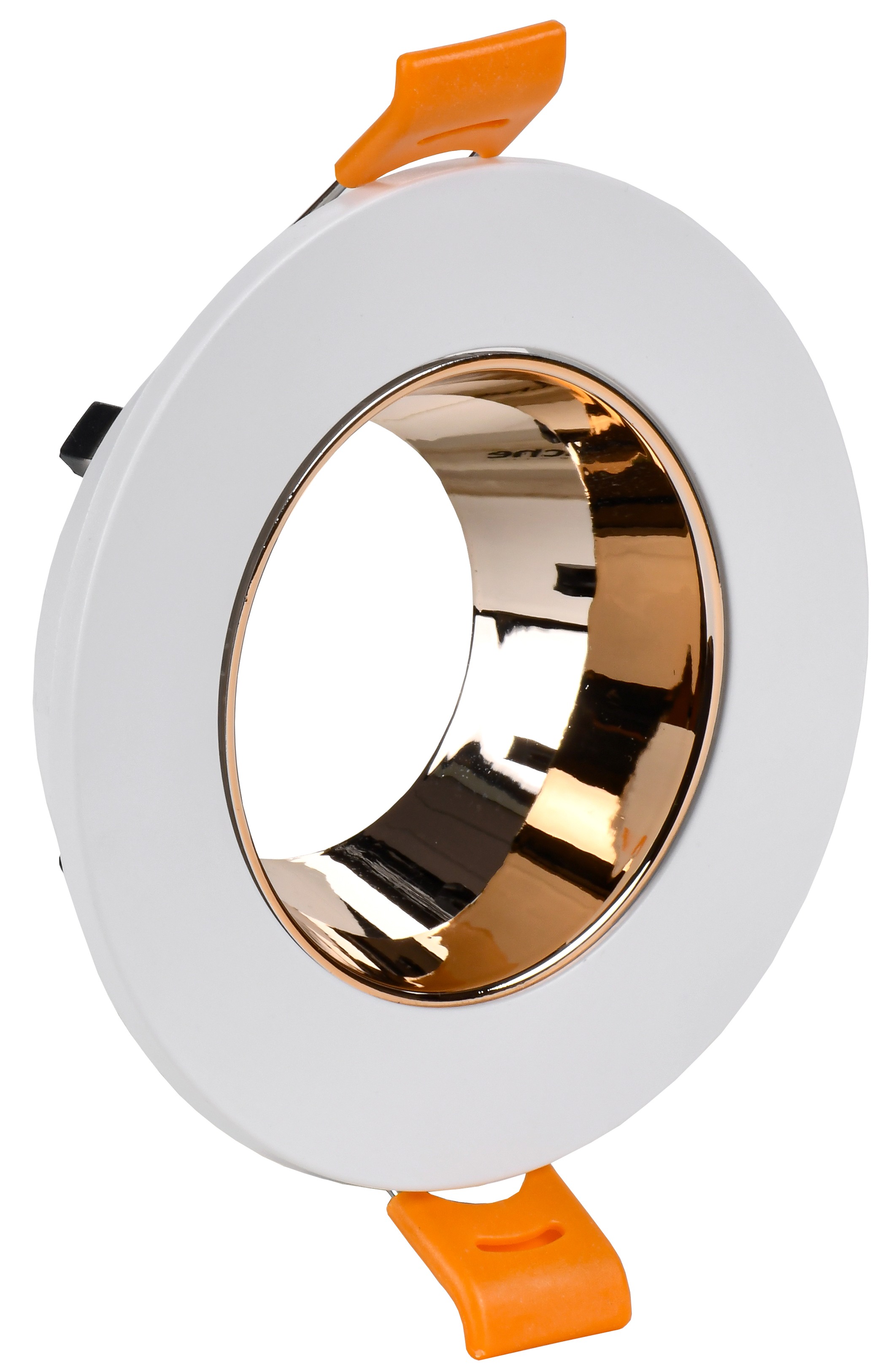 Светильник 4106 встраиваемый декоративный поворотный под лампу GU10 белый/золото пластик