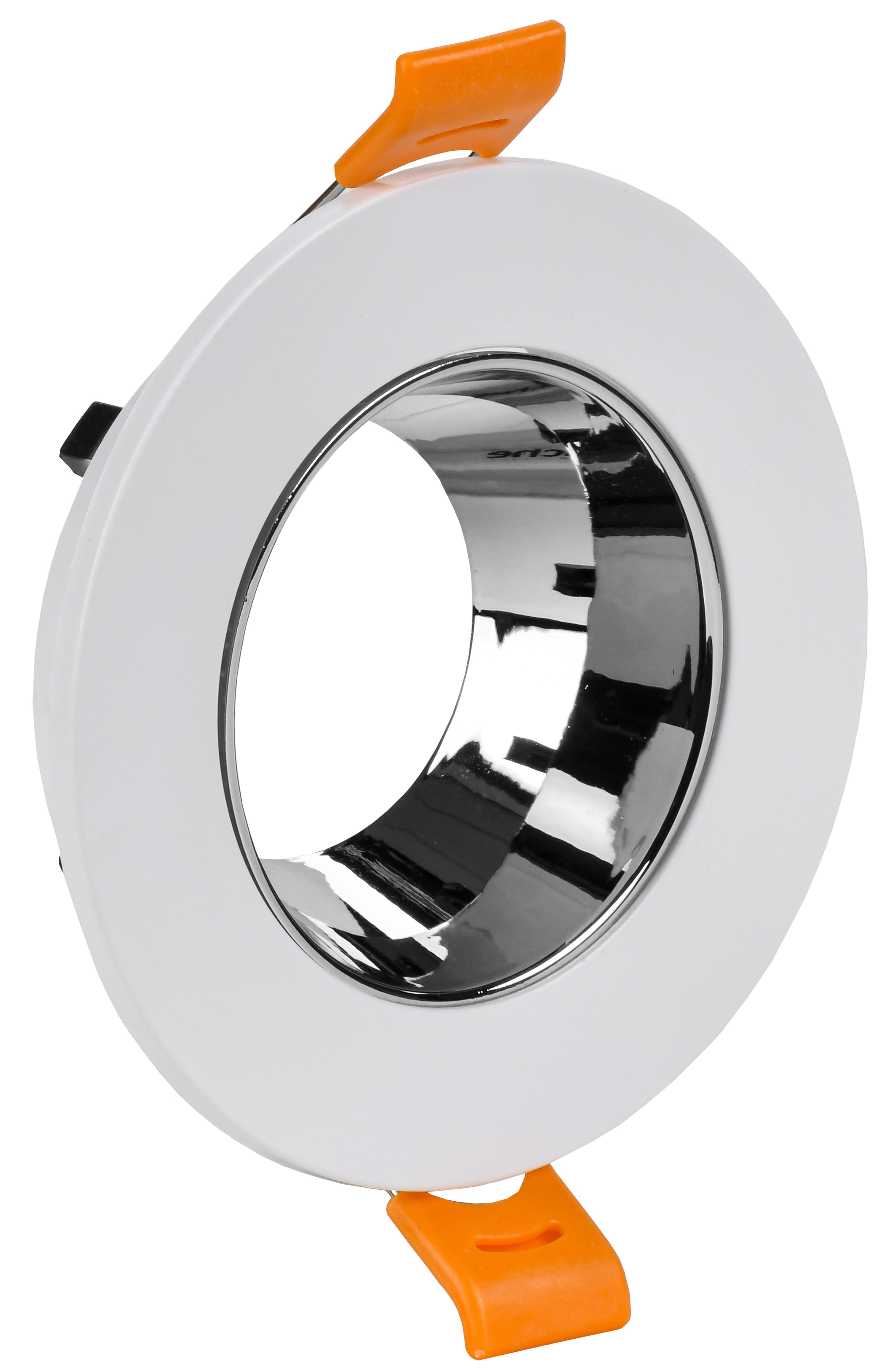 Светильник 4106 встраиваемый декоративный поворотный под лампу GU10 белый/хром пластик