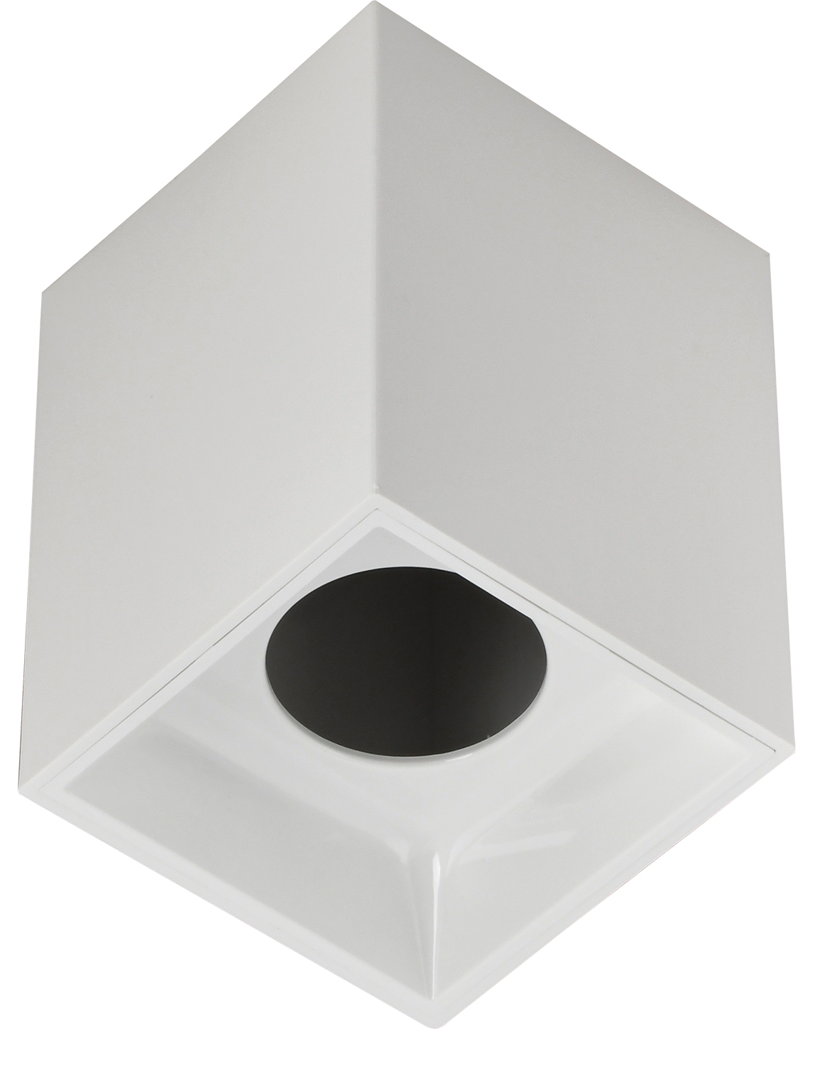 Светильник декоративный 4112 накладной потолочный под лампу GU10 белый пластик