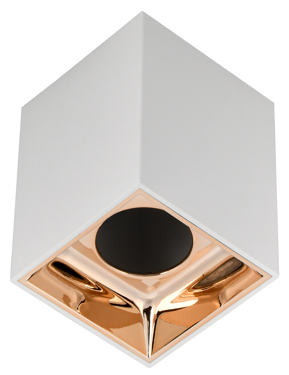 Светильник декоративный 4112 накладной потолочный под лампу GU10 белый/золото пластик