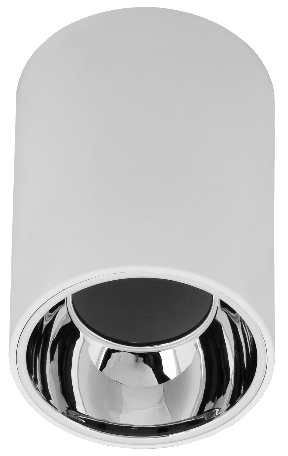 Светильник декоративный 4111 накладной потолочный под лампу GU10 белый/хром пластик