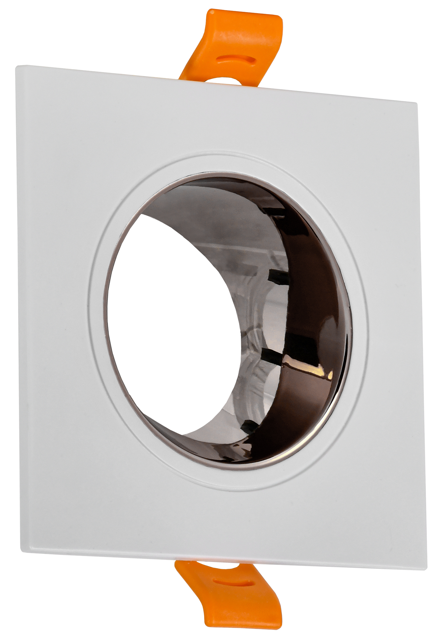 Светильник 4107 встраиваемый декоративный поворотный под лампу GU10 белый/шоколад пластик