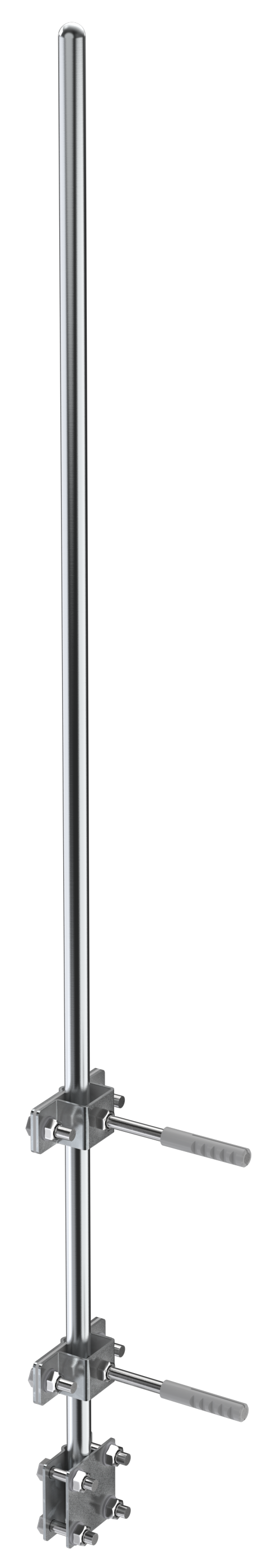 Молниеприемник с держателями L 2м алюминий