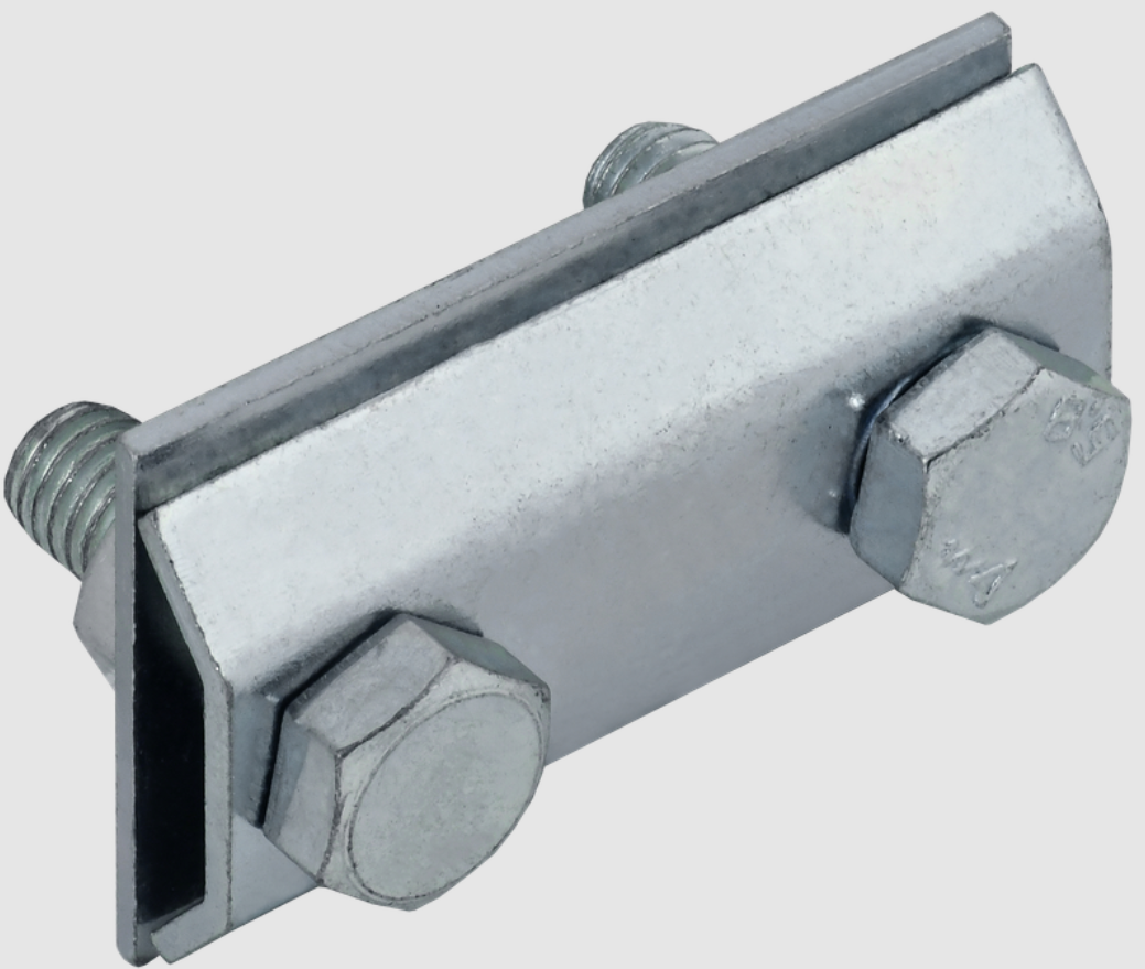 Зажим соединительный сквозной пруток-пруток 8 мм оцинкованная сталь HDZ