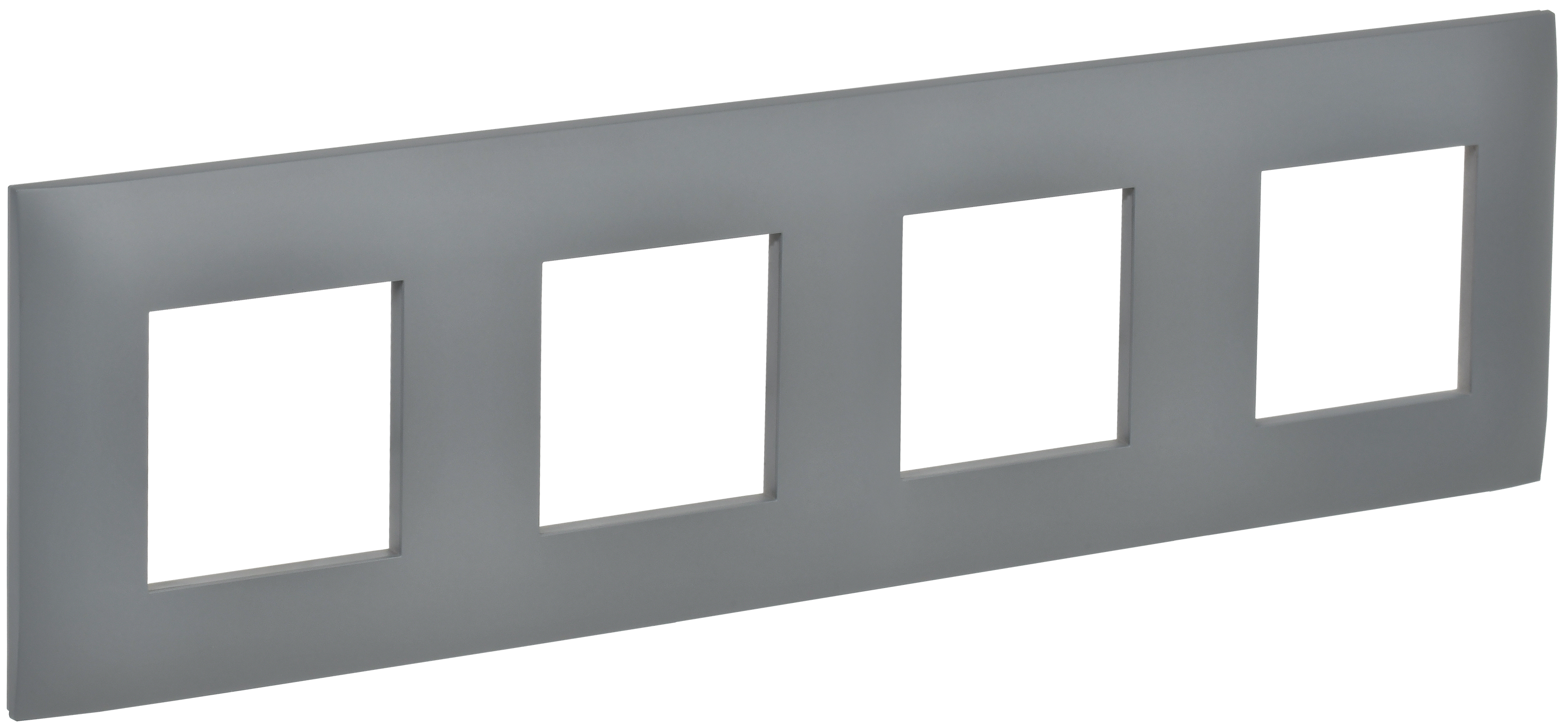 SKANDY Рамка 4-местная SK-F04Gr серый IEK