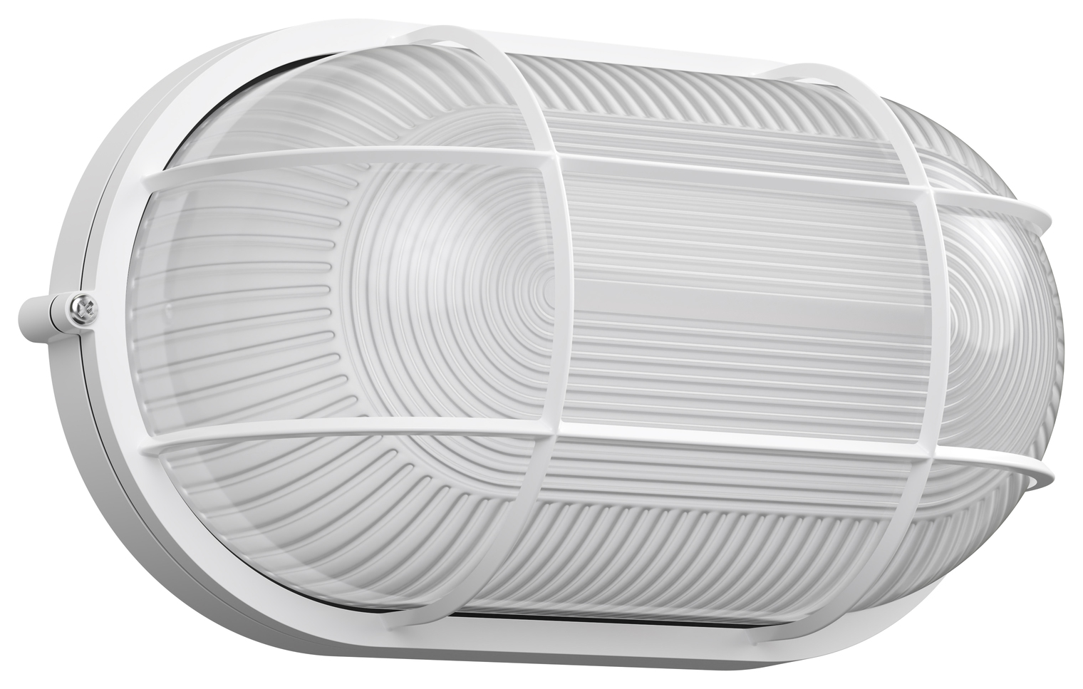 Светильник НПП1202 белый/овал с решеткой 100 Вт IP54