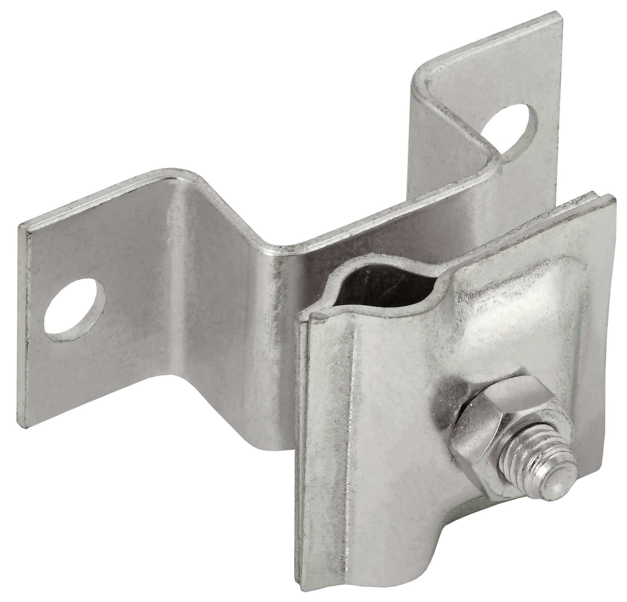 Держатель-зажим соединительный проводника круглого 6-10 мм опорный L 30-40 мм нержавеющая сталь