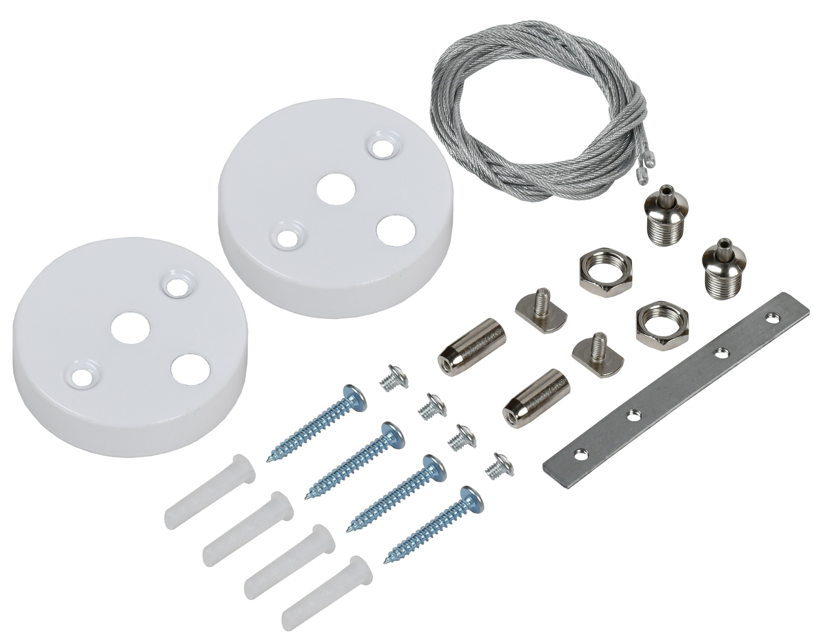 Комплект для подвесного монтажа для светильника LED линейного белый