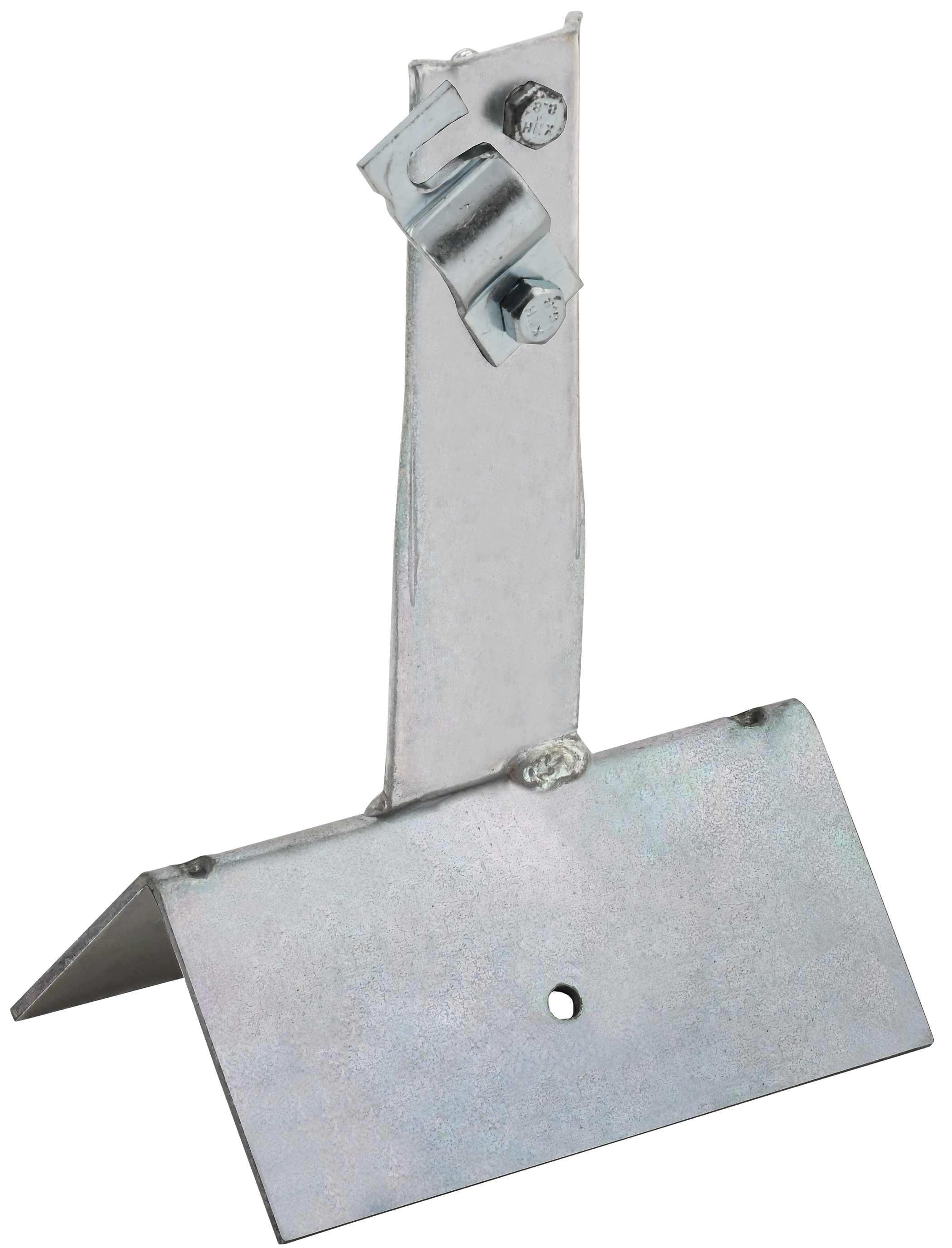 Держатель проводника круглого 6-10 мм винтовой для конька широкого h 80 мм оцинкованная сталь