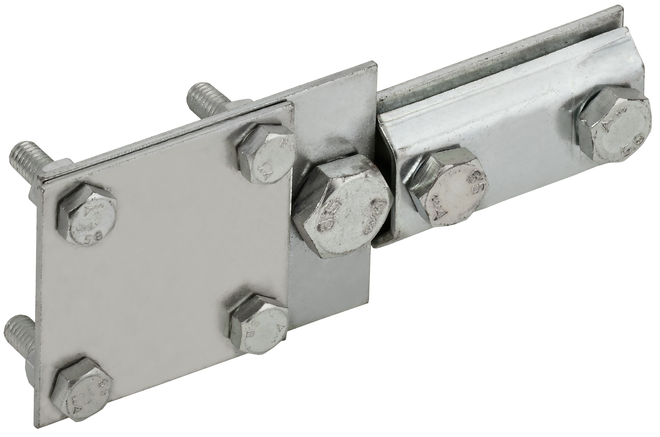 Зажим соединительный контрольный пруток 6-8 мм-полоса 40 мм нержавеющая сталь