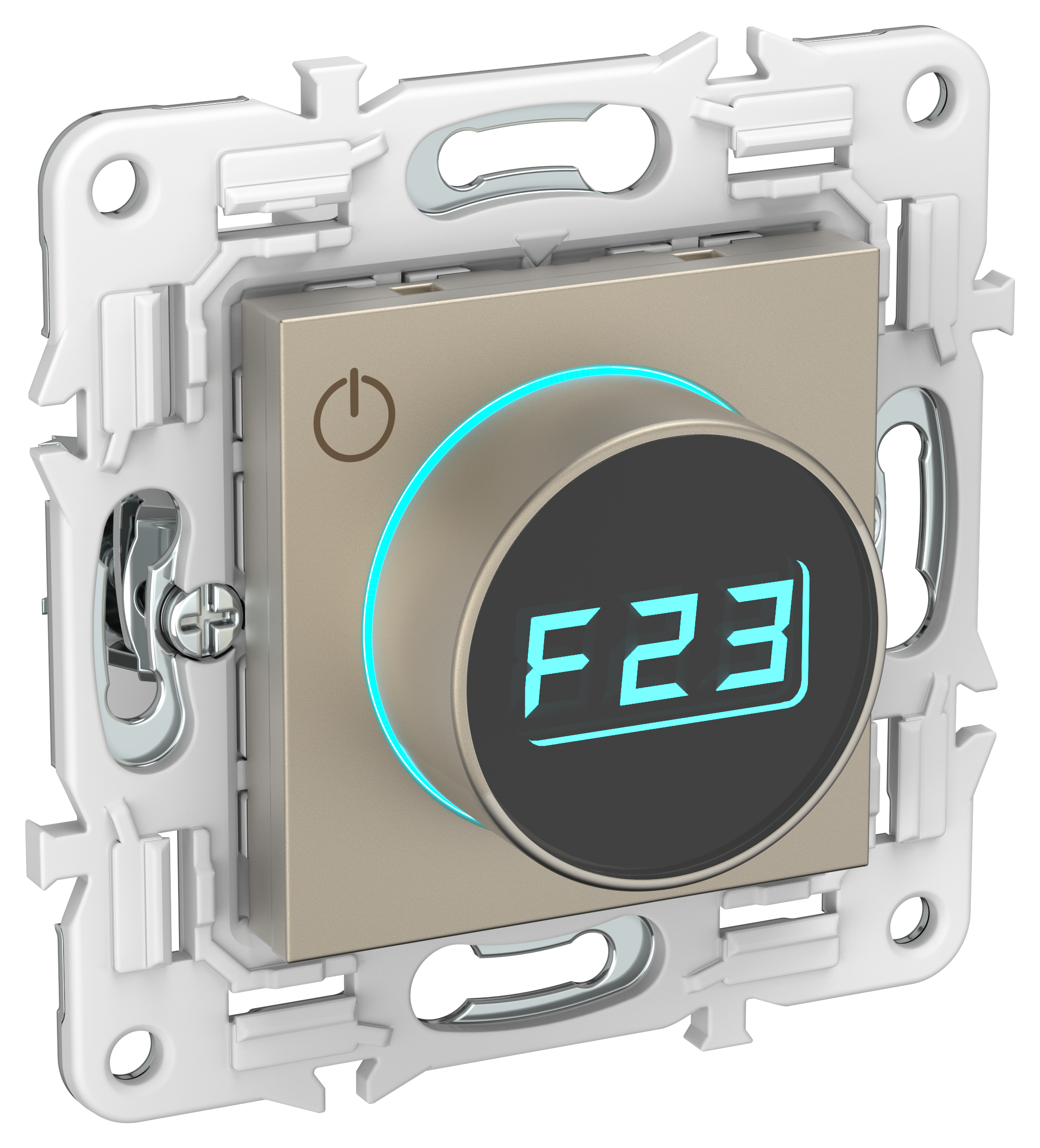 SKANDY Термостат электронный с индикацией SK-T01Sh шампань IEK