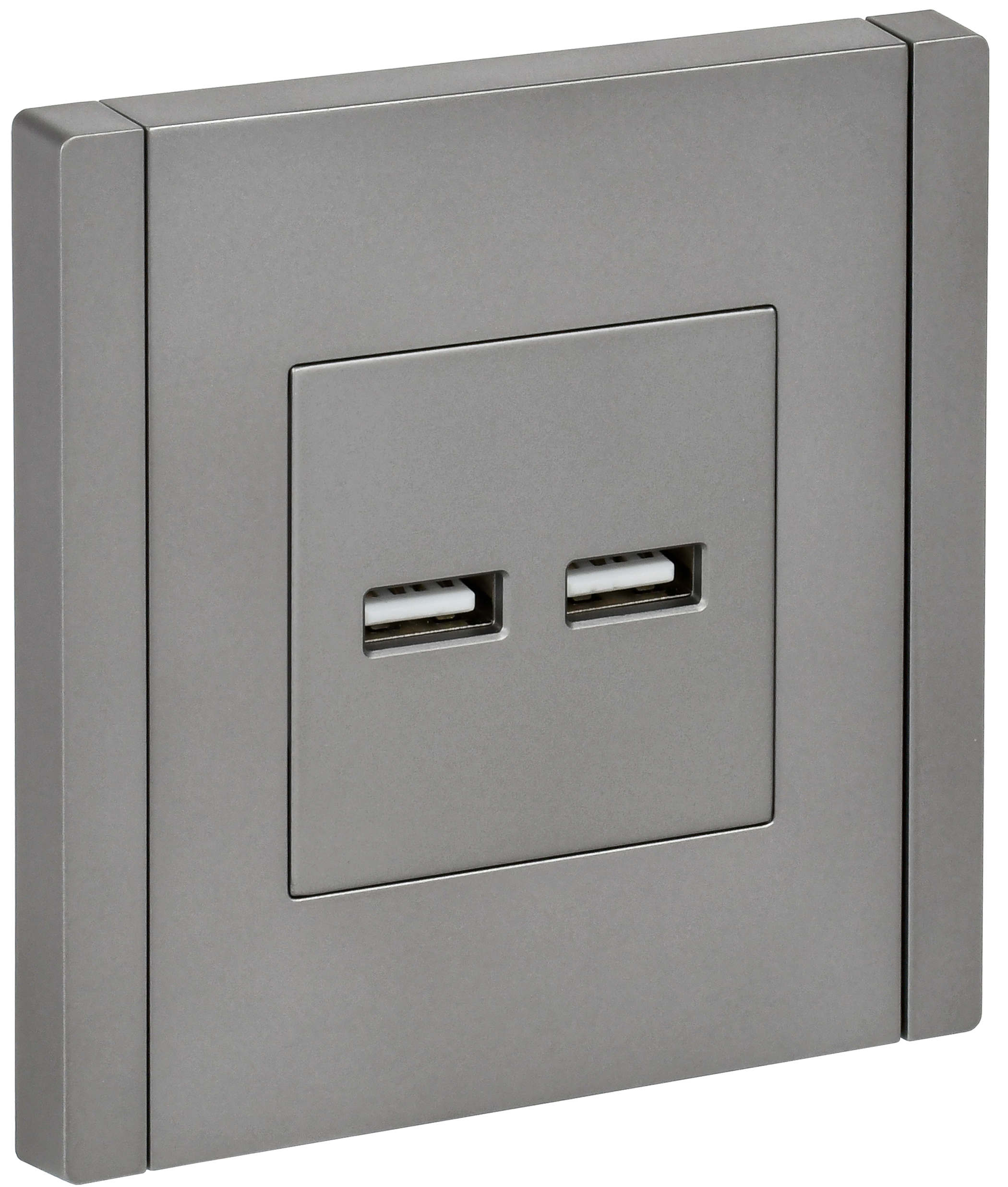 FORTE&PIANO Розетка USB A+A 3,1А FP549 сталь IEK