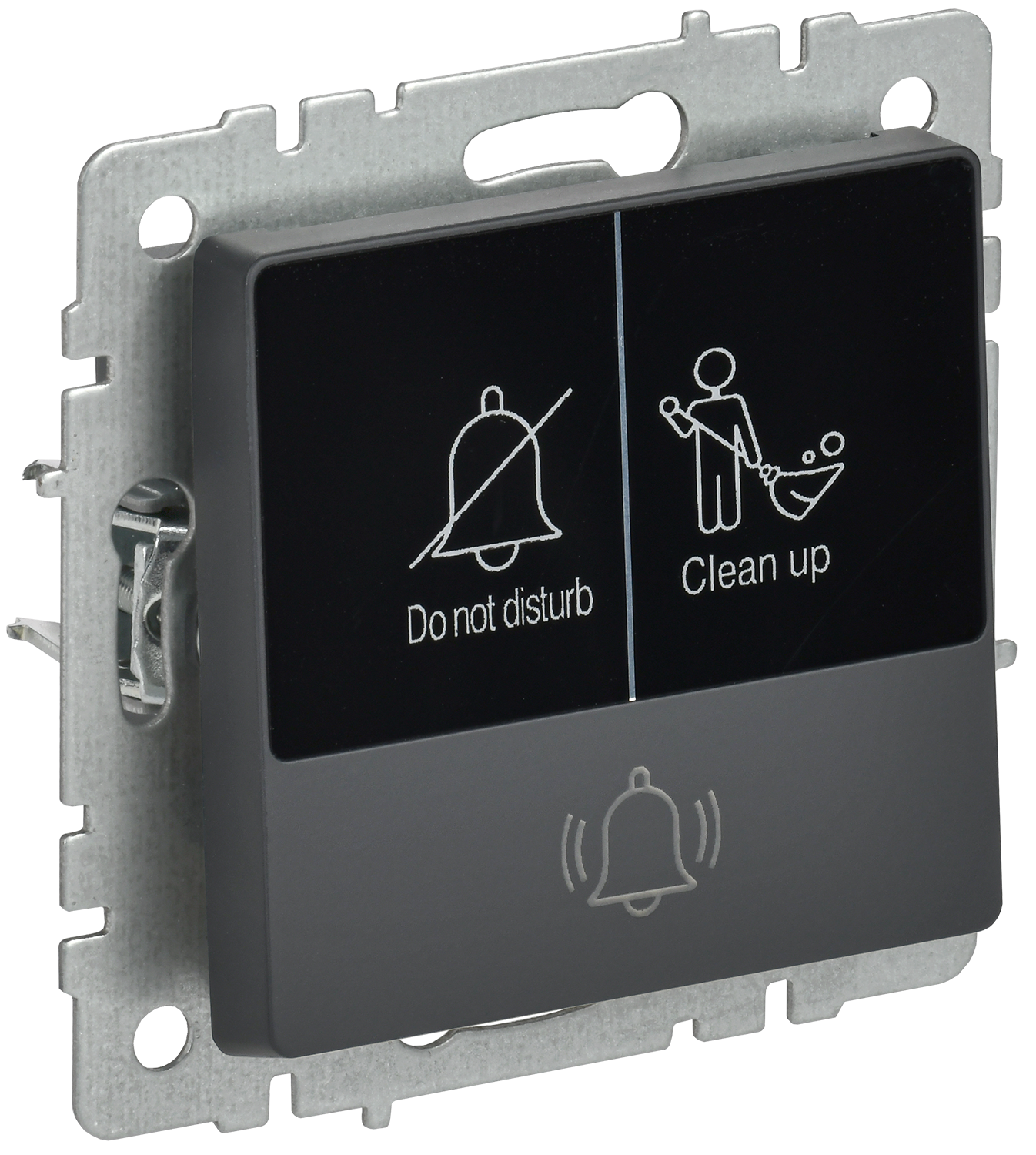 BRITE Кнопка звонка с индикацией для отелей 10А ВС10-1-9-БрГ графит IEK