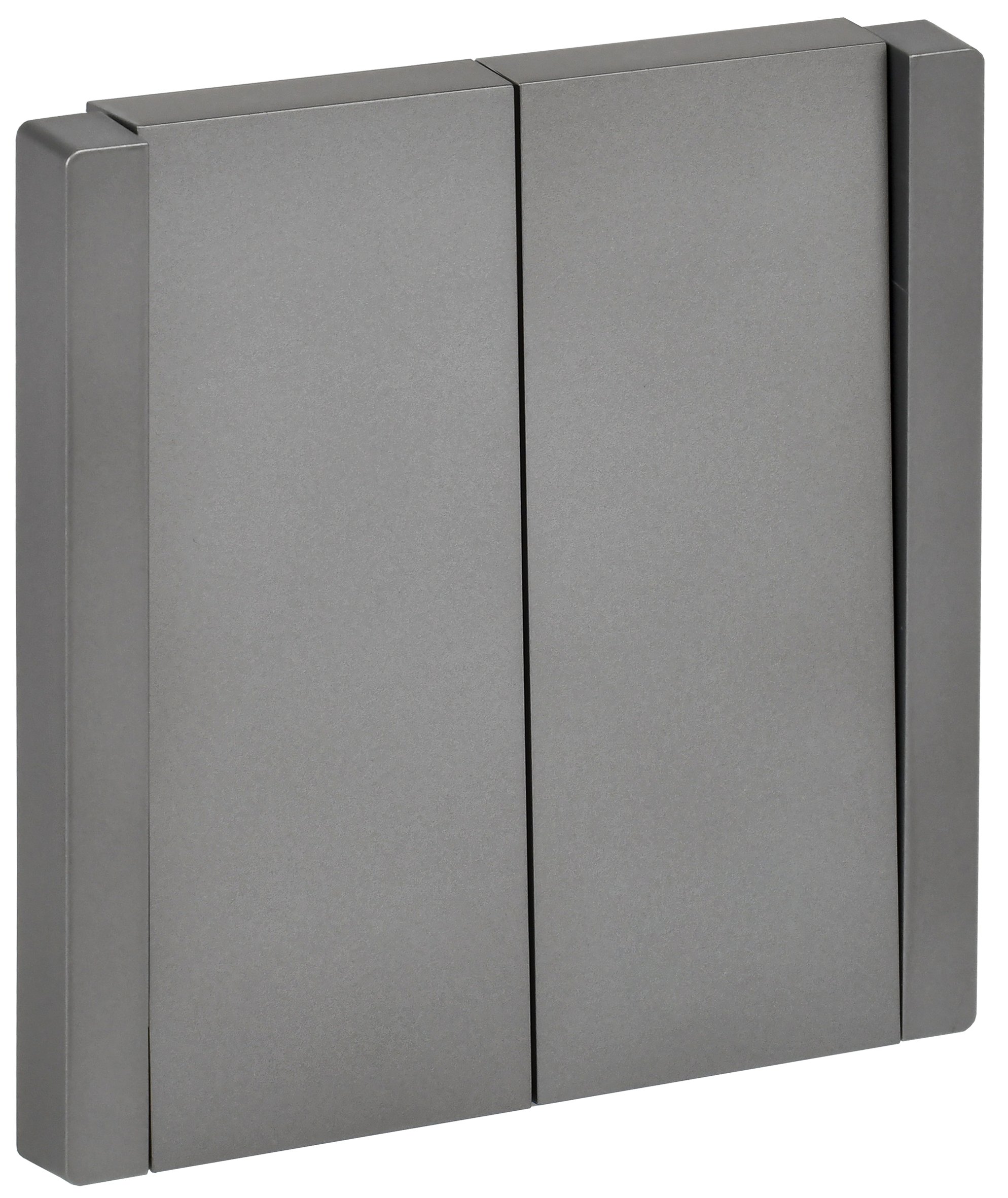 FORTE&PIANO Выключатель 2-клавишный перекрестный 10А FP509 сталь IEK