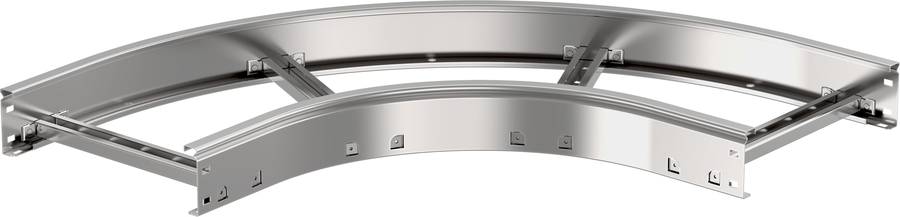 Поворот лестничный LESTA 90 градусов 55х400 мм R300