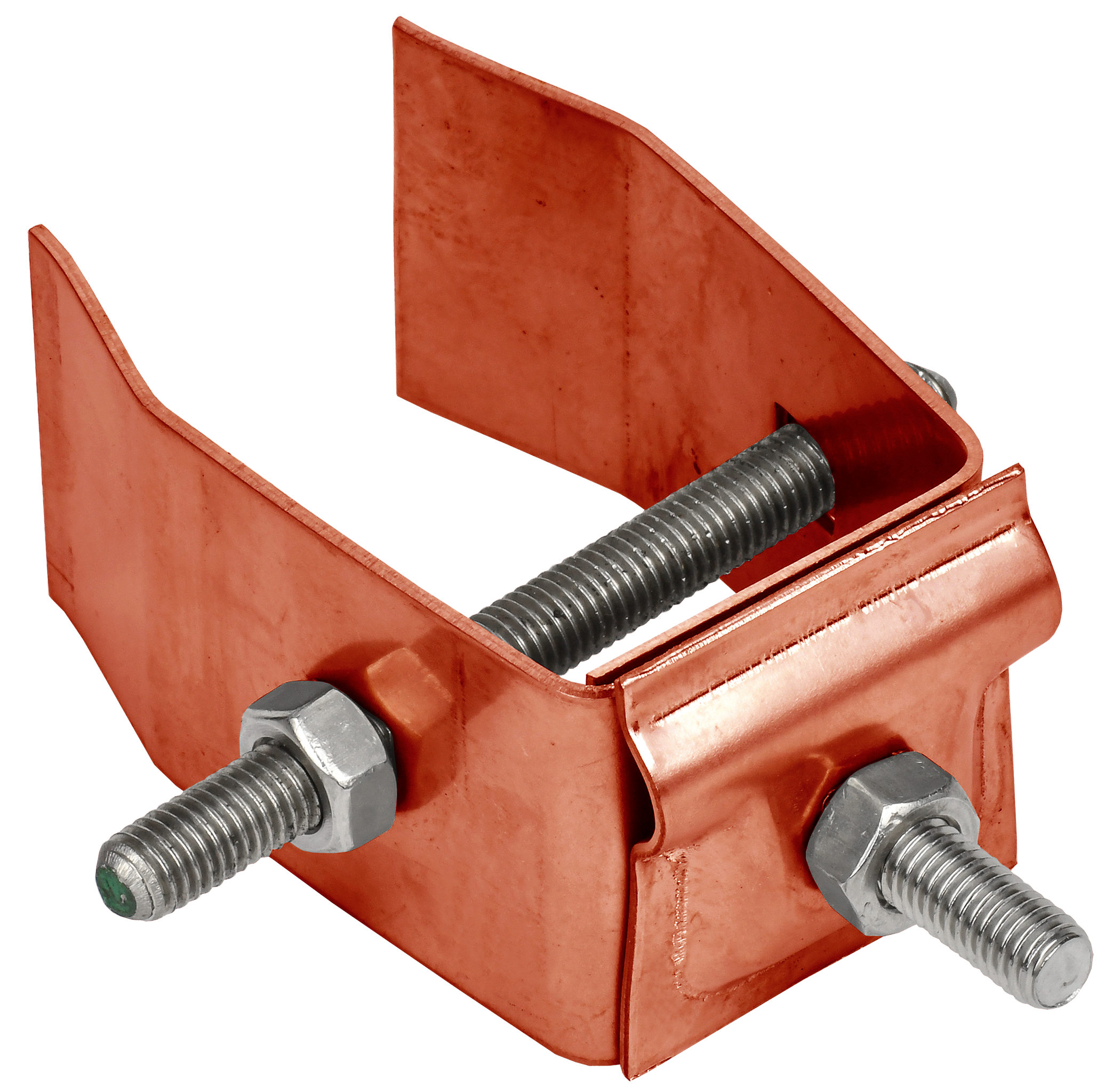 Держатель проводника круглого 6-10 мм для конструкций h 70 мм медь