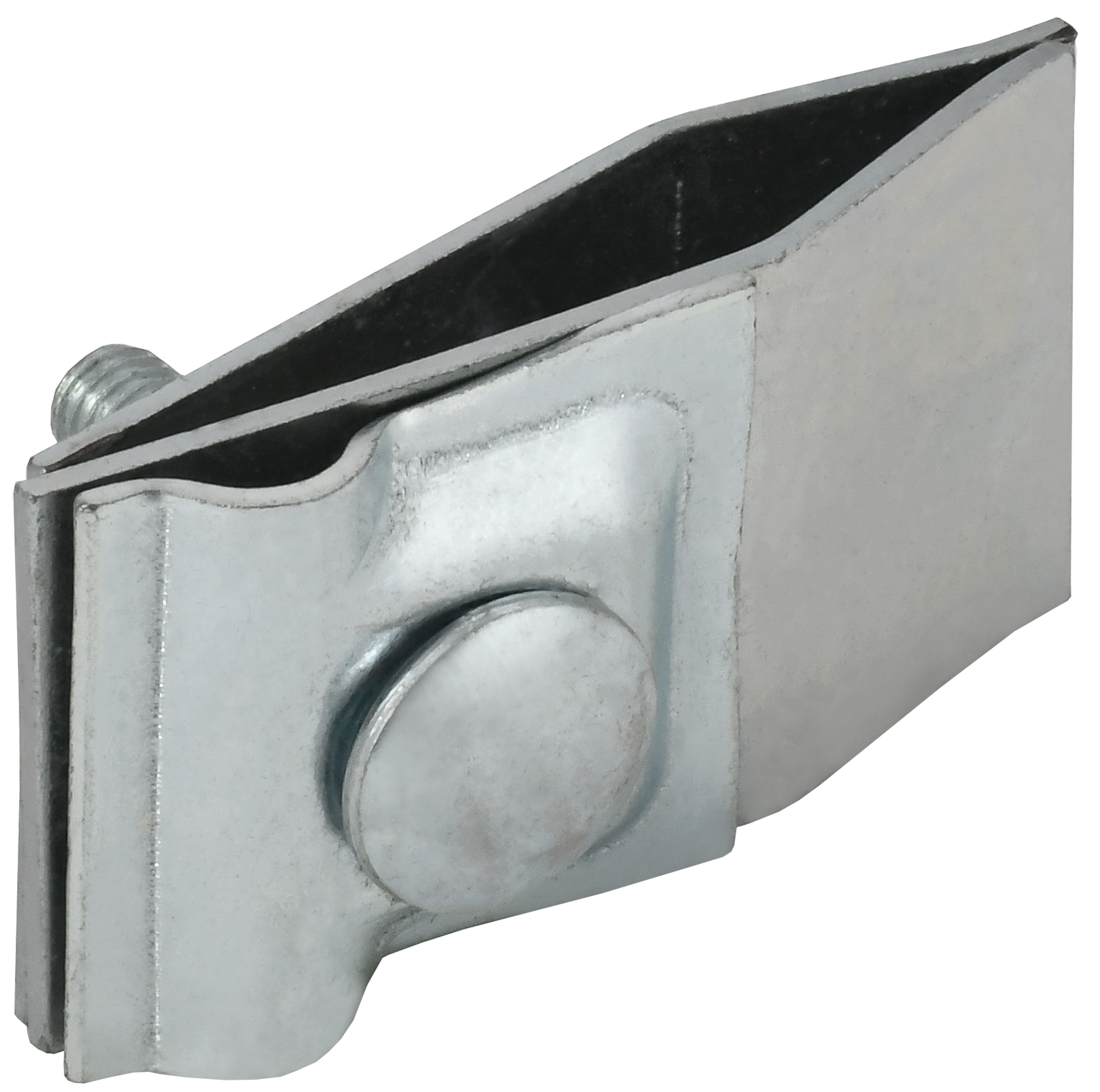 Держатель проводника круглого 6-10 мм для фальца прямой h 60 мм оцинкованная сталь