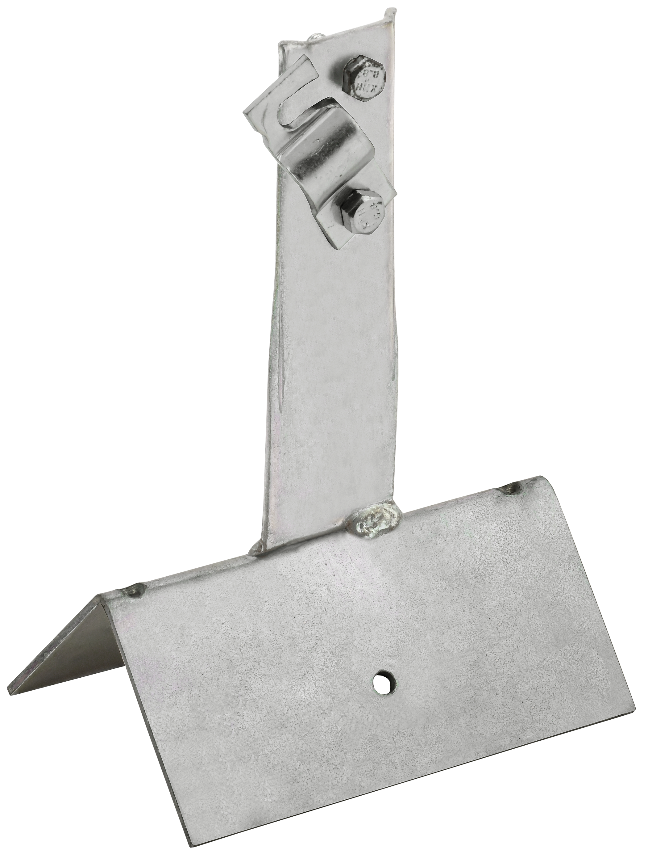 Держатель проводника круглого 6-10 мм винтовой для конька широкого h 80 мм нержавеющая сталь