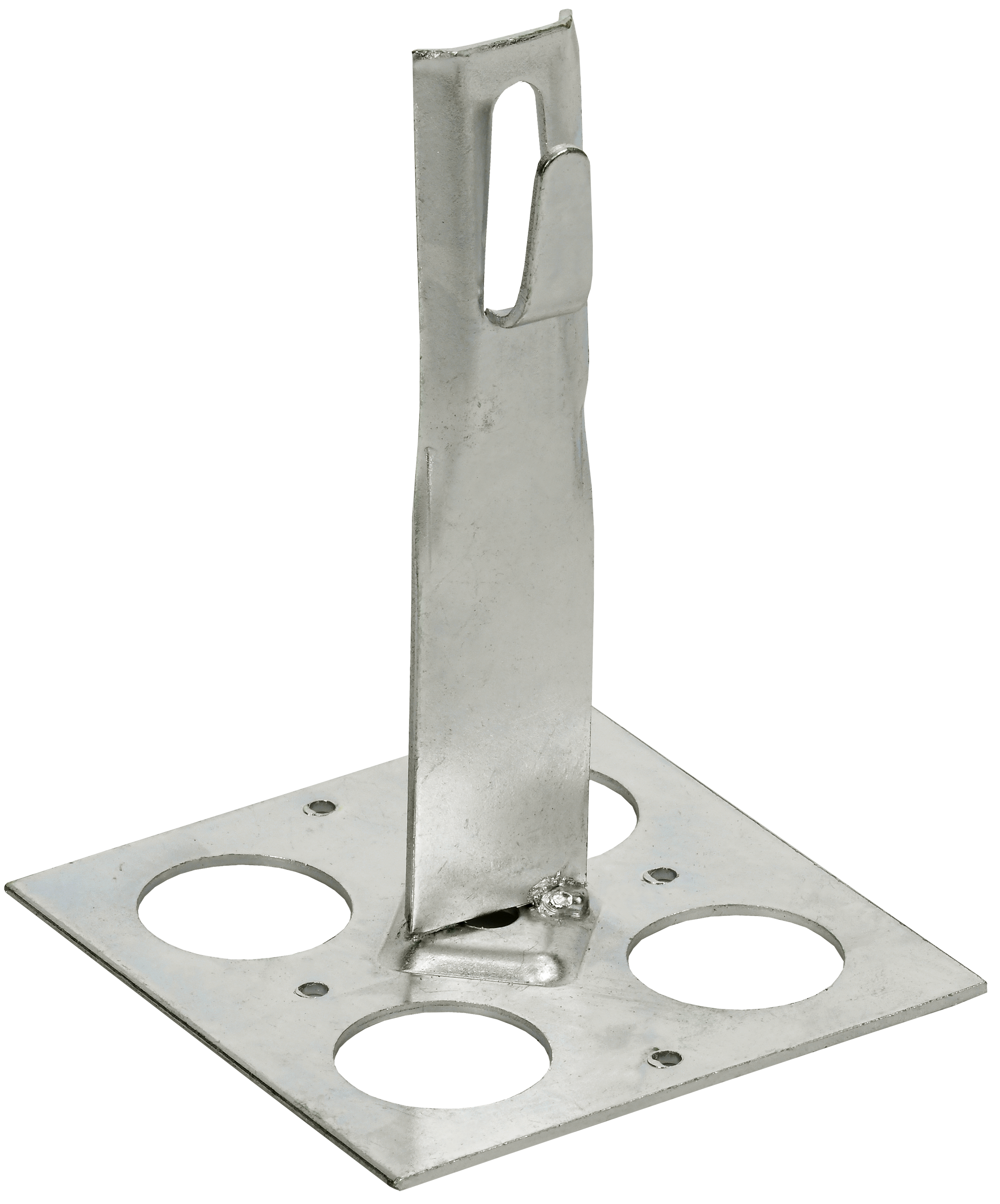 Держатель проводника круглого 6-8 мм для плоской кровли h 150 мм нержавеющая сталь