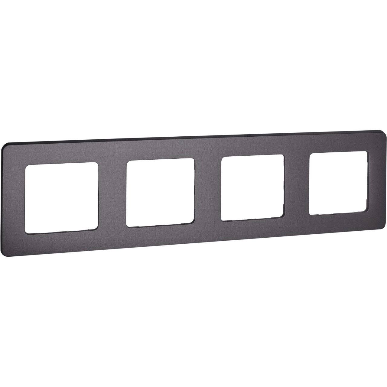 Рамка 4-местная дымчатый INSPIRIA