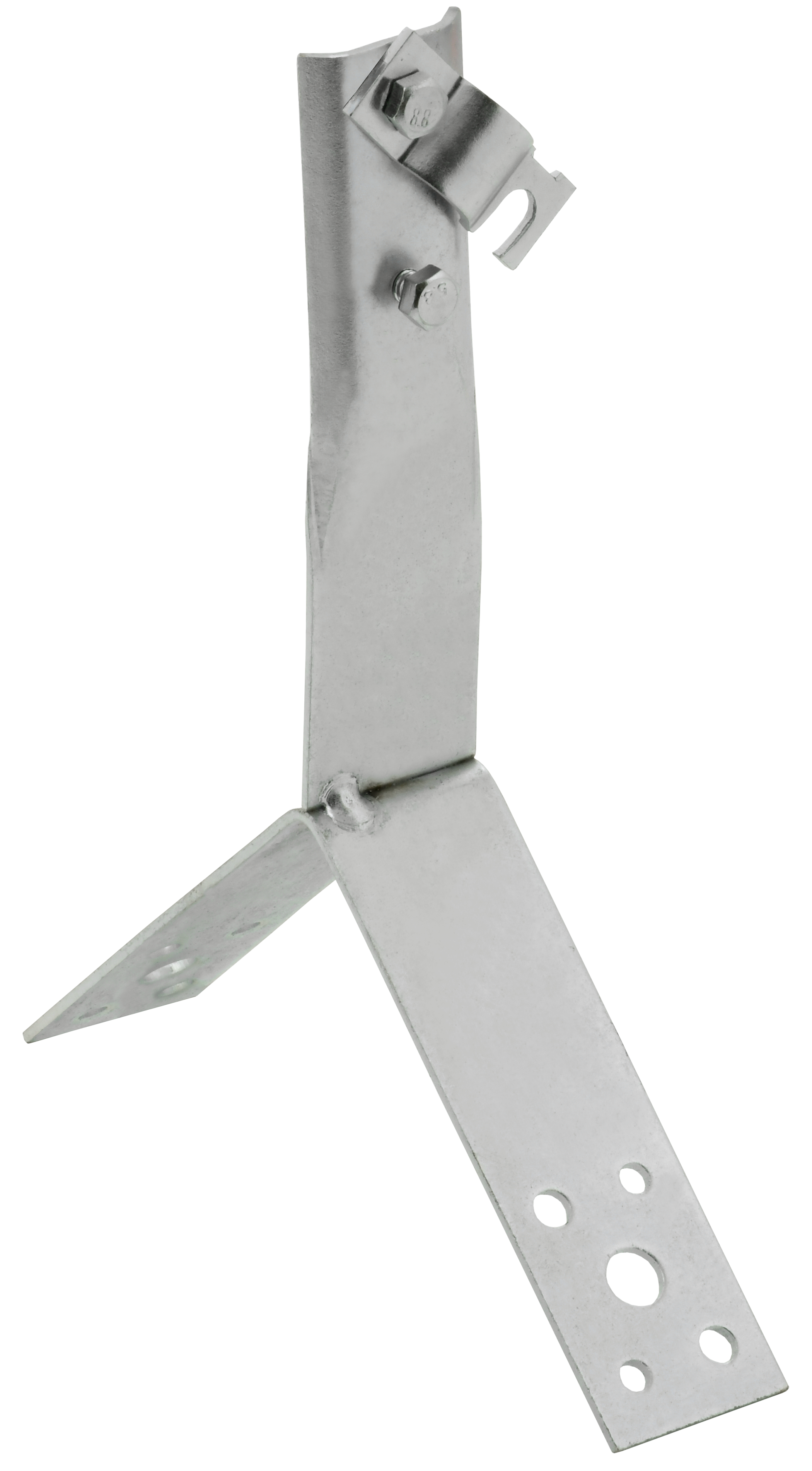 Держатель проводника круглого 6-10 мм винтовой для конька h 100 мм нержавеющая сталь