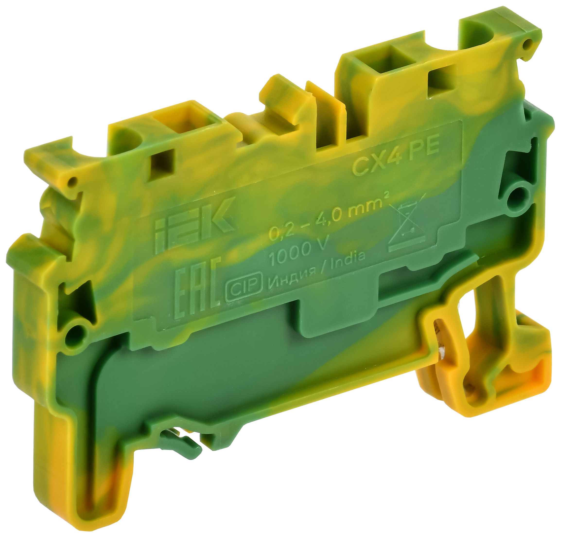 ARMAFIX Клемма пружинная CX4 PE 4мм2 проходная заземляющая IEK