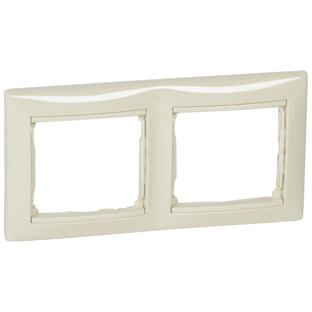 Рамка 2-местная слоновая кость VALENA