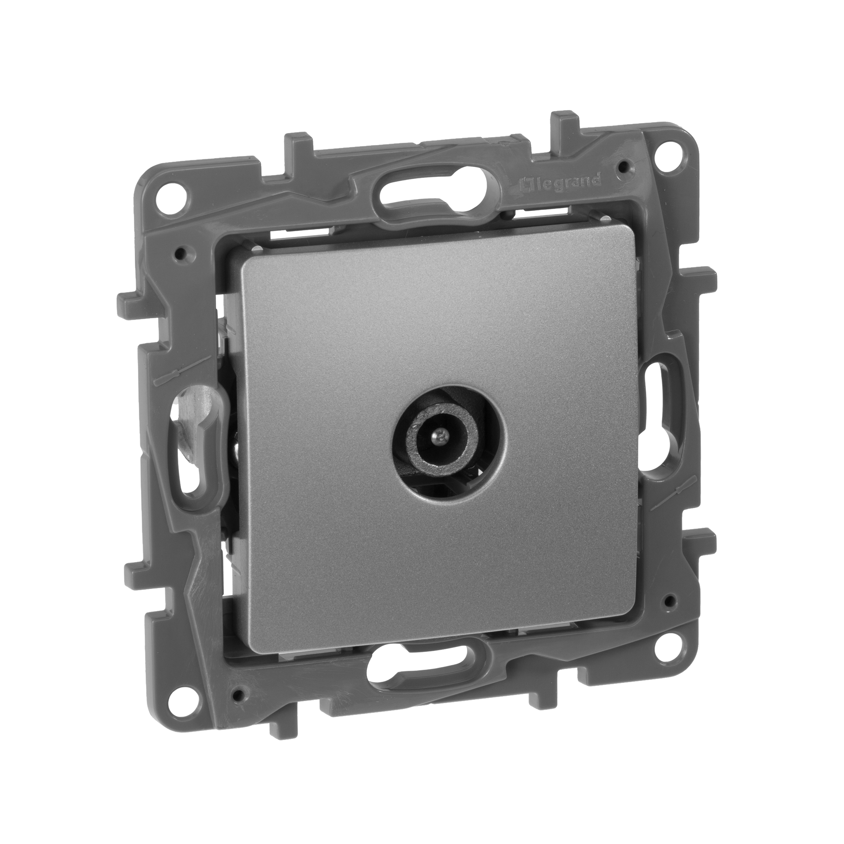 Розетка TV оконечная алюминий ETIKA