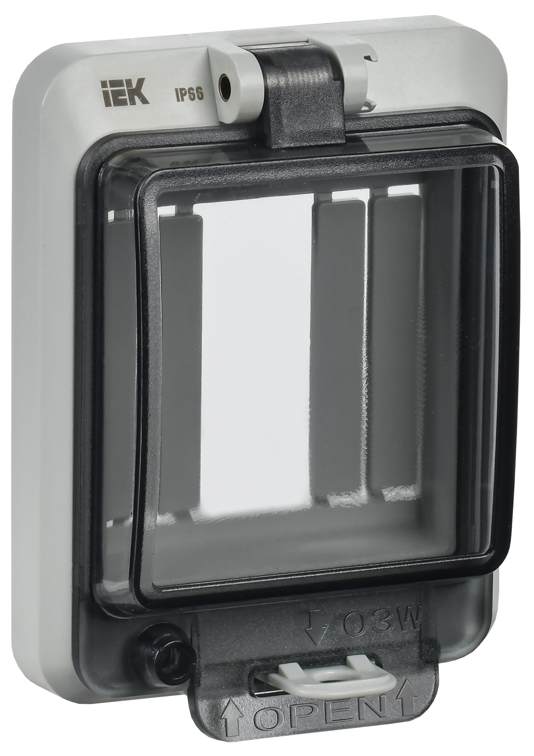 Крышка защитная для выреза в шкафу пластик 3      модуля IP66 IEK