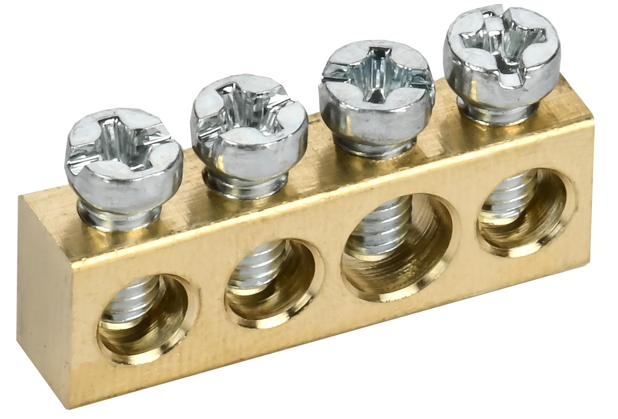 TEKFOR Шина нулевая сечение 6х9 4 отв. IEK