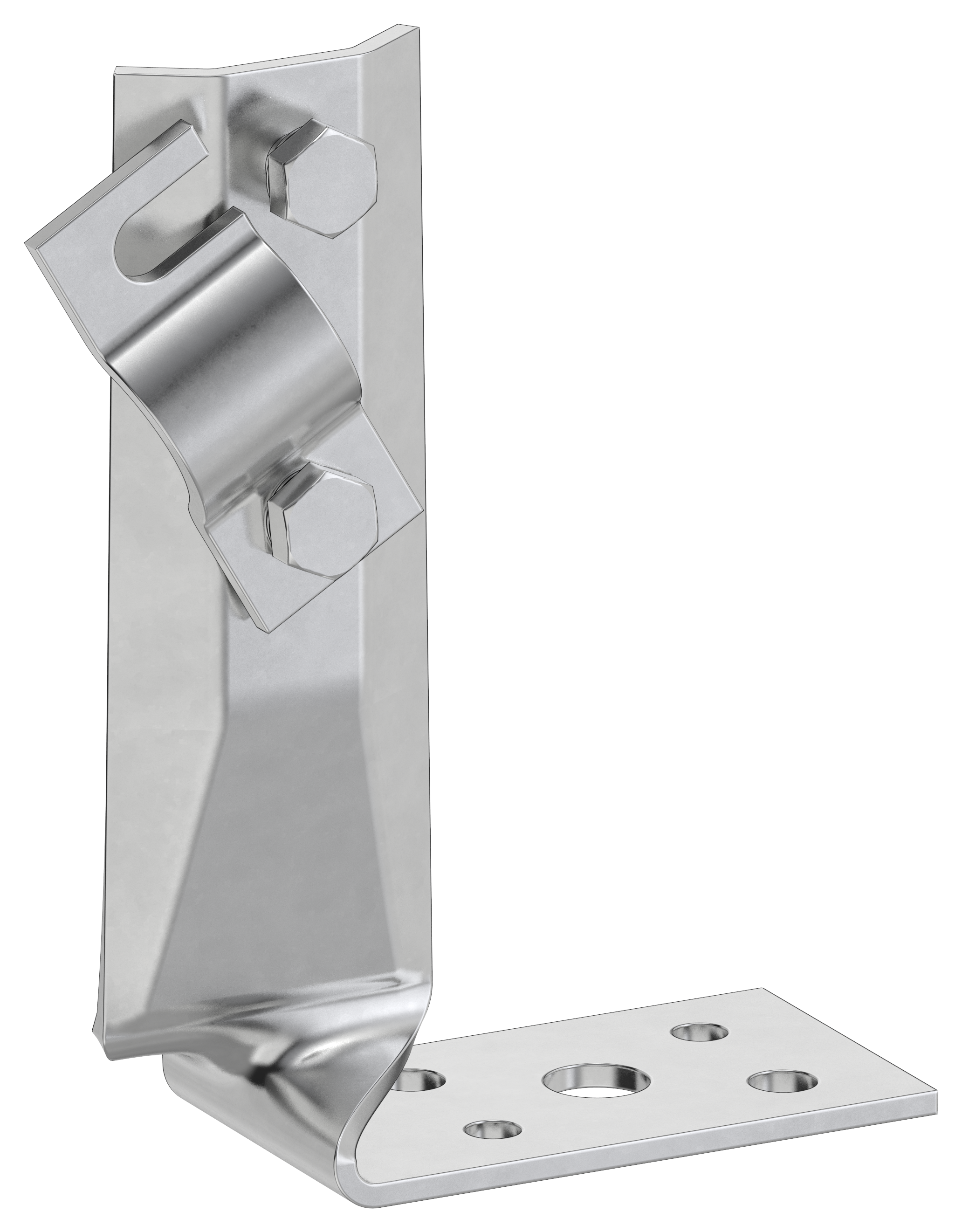 Держатель проводника круглого 6-10 мм винтовой угловой скрытый h 70 мм нержавеющая сталь