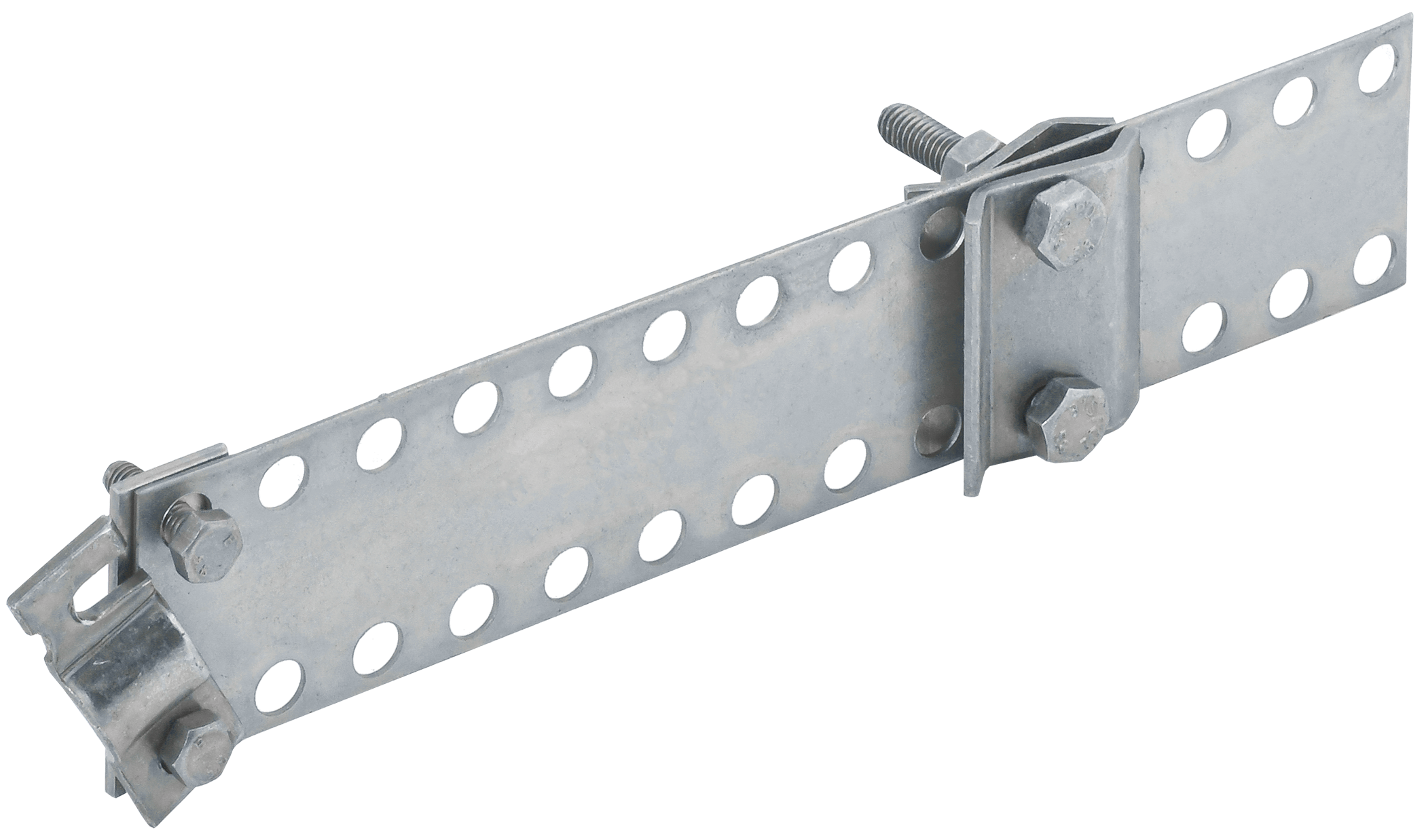 Держатель проводника круглого 5-10 мм водосточная труба до 30 мм оцинкованная сталь HDZ